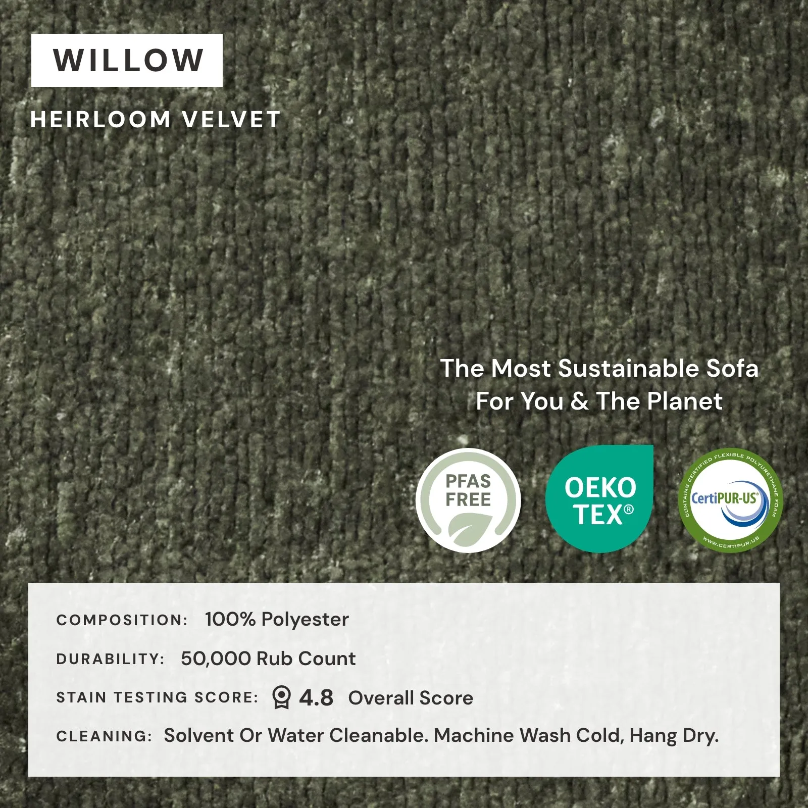 Modular Performance End Chair in Willow | Deluxe Blend