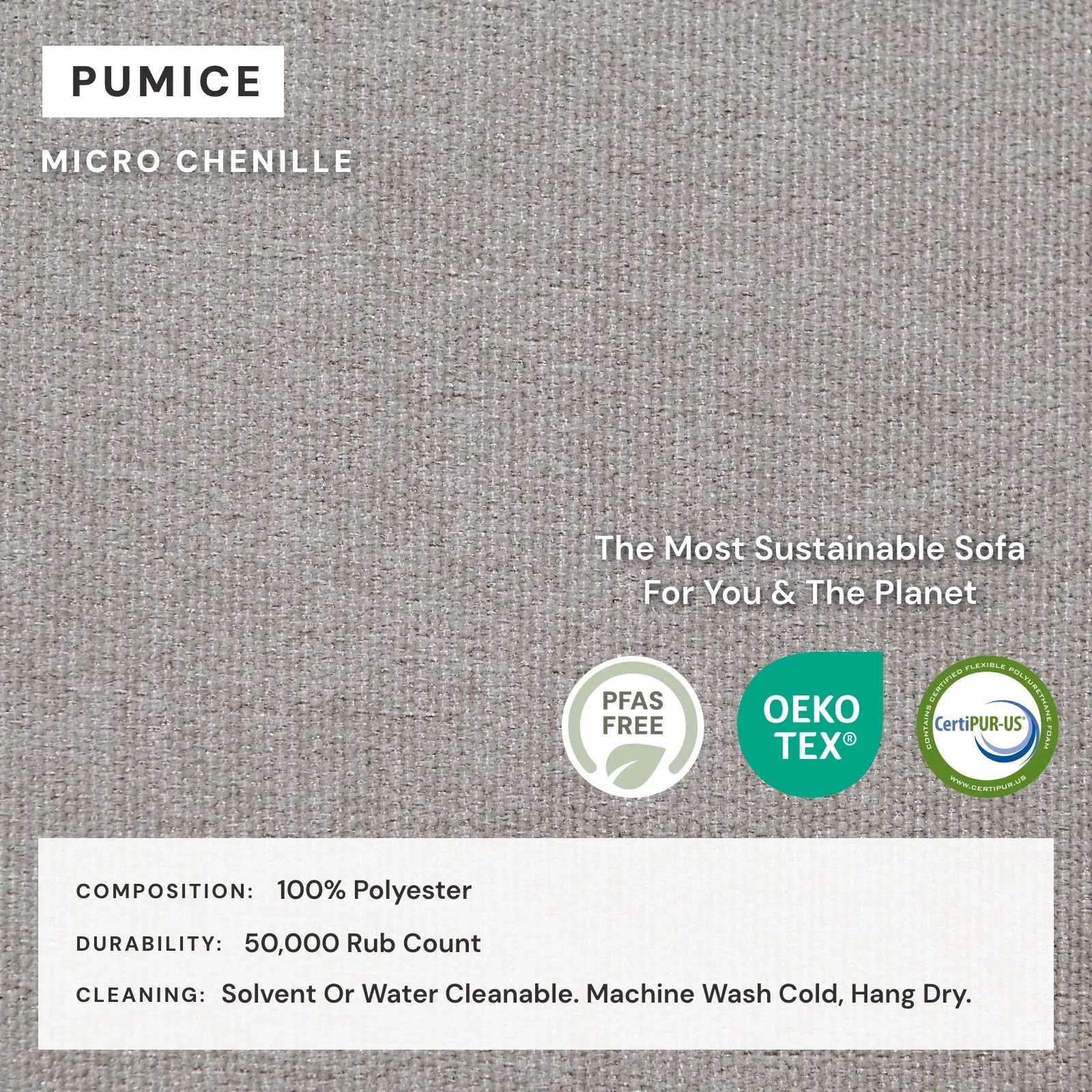 Modular Washable 4-Seater Corner Sectional in Pumice | Memorix  Seat | Contour Pillow