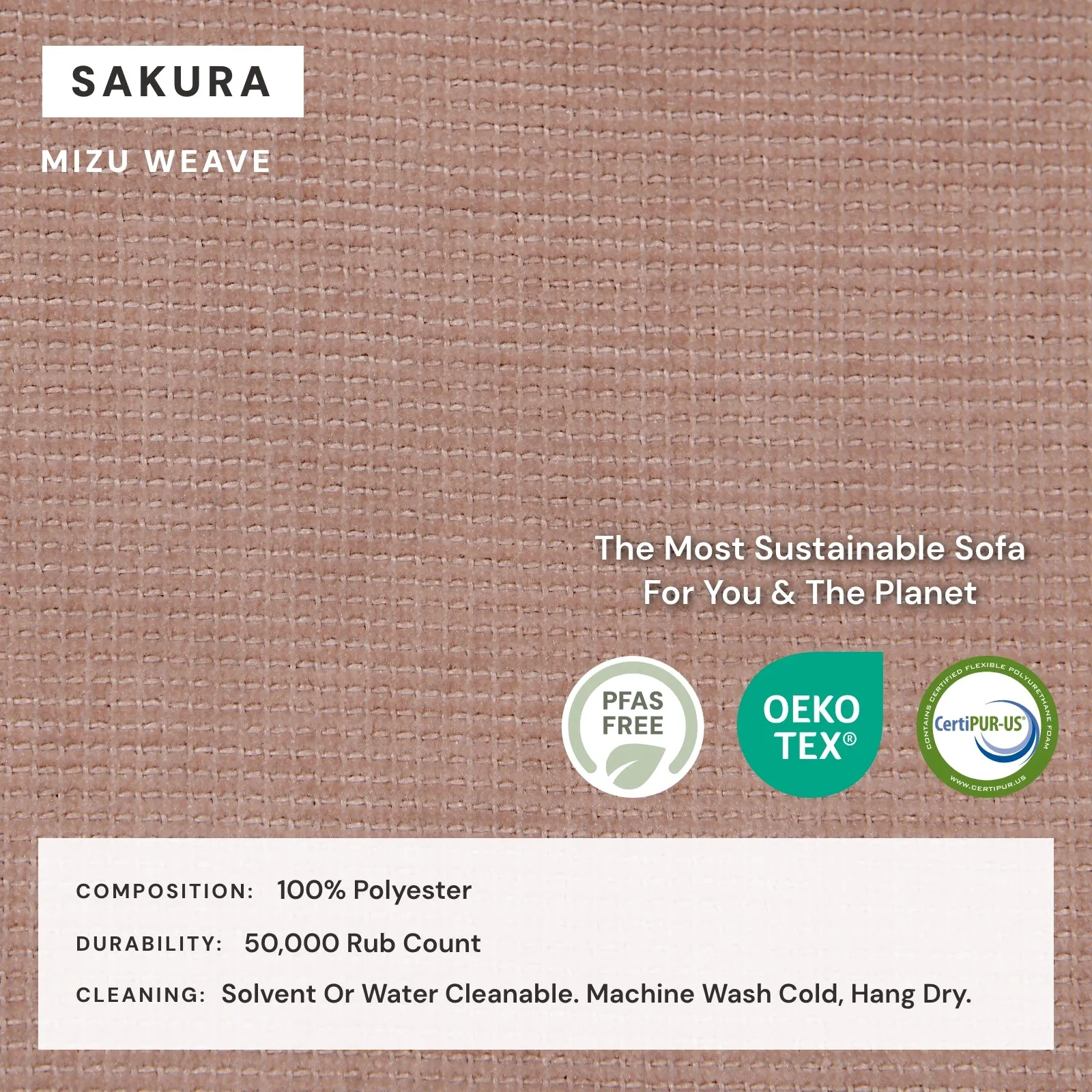 Modular Washable 4-Seater Corner Sectional in Sakura | Deluxe  Seat | Cloud Pillow