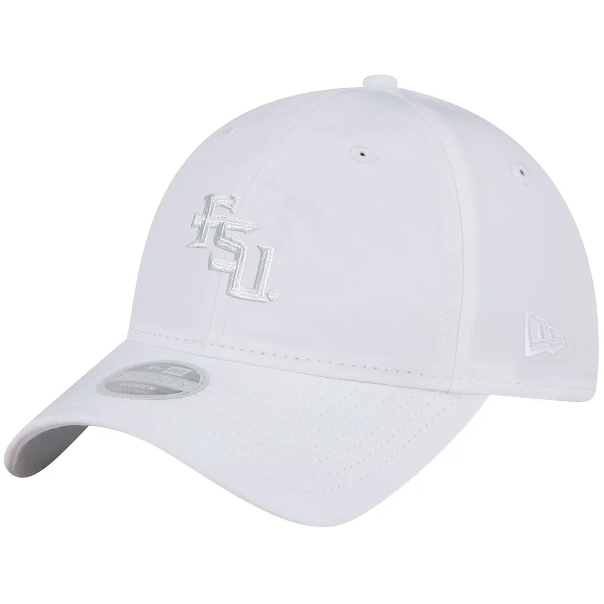New Era Women's Tonal Stacked FSU Adjustable Featherweight Cap - White