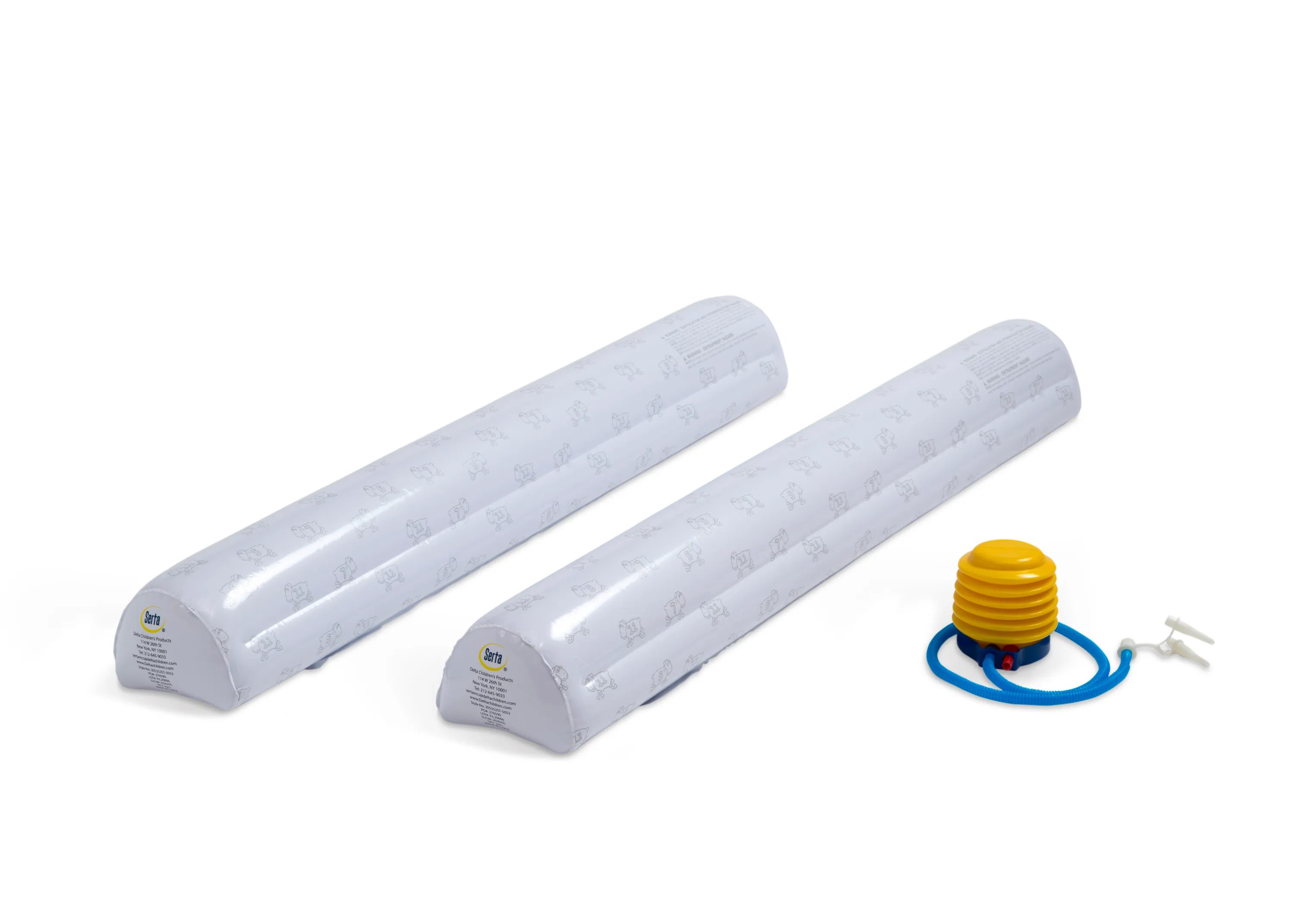 Perfect Sleeper Inflatable Bed Rails for Toddlers & Kids with Foot Pump (2 Pack)