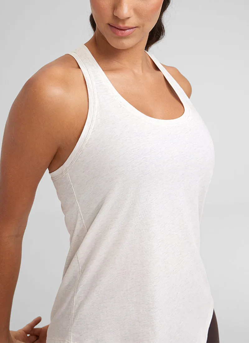 Pima Cotton Hip-Length Tank Racerback