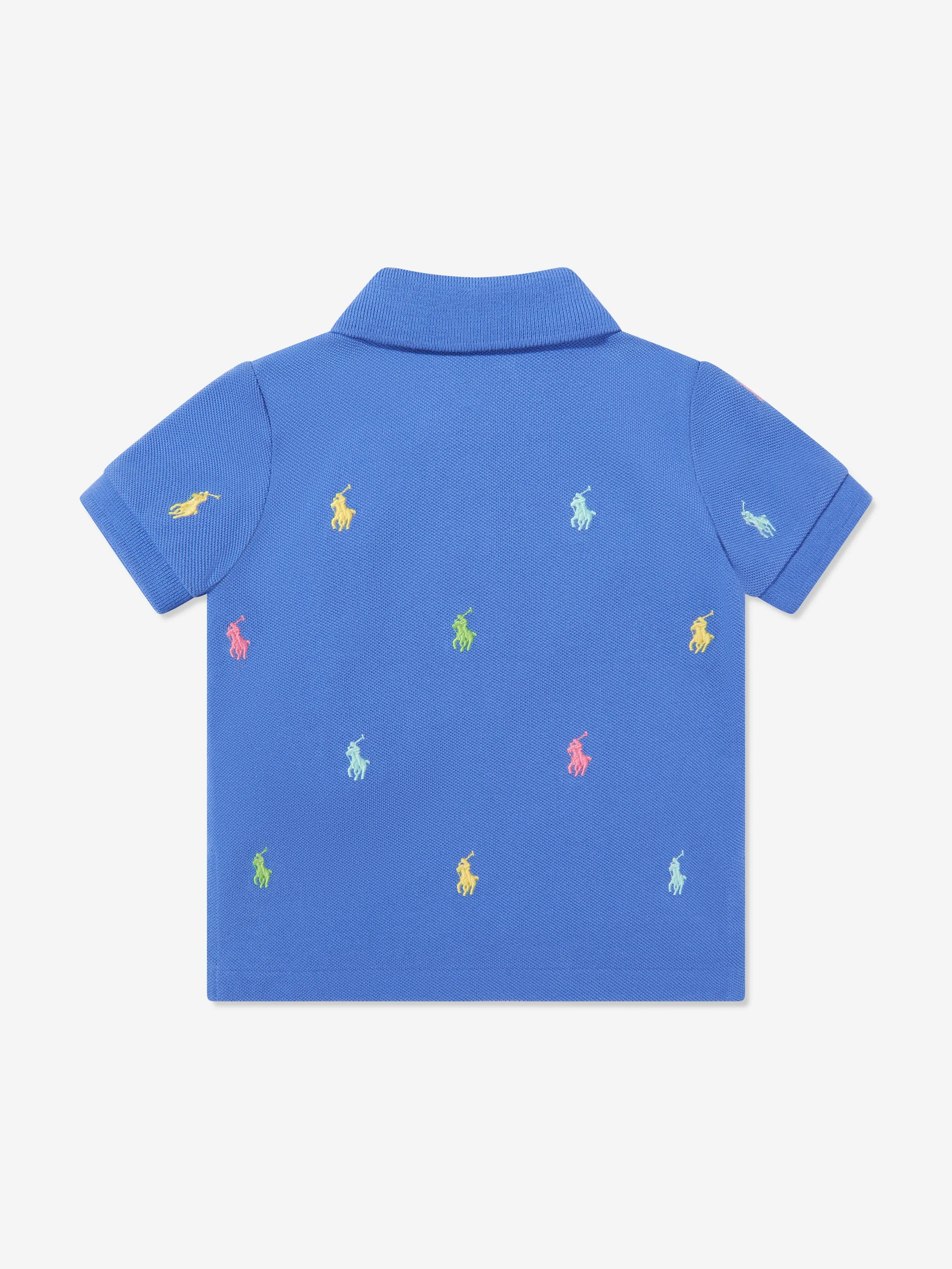 Ralph Lauren Baby Boys Logo Polo Shirt in Blue
