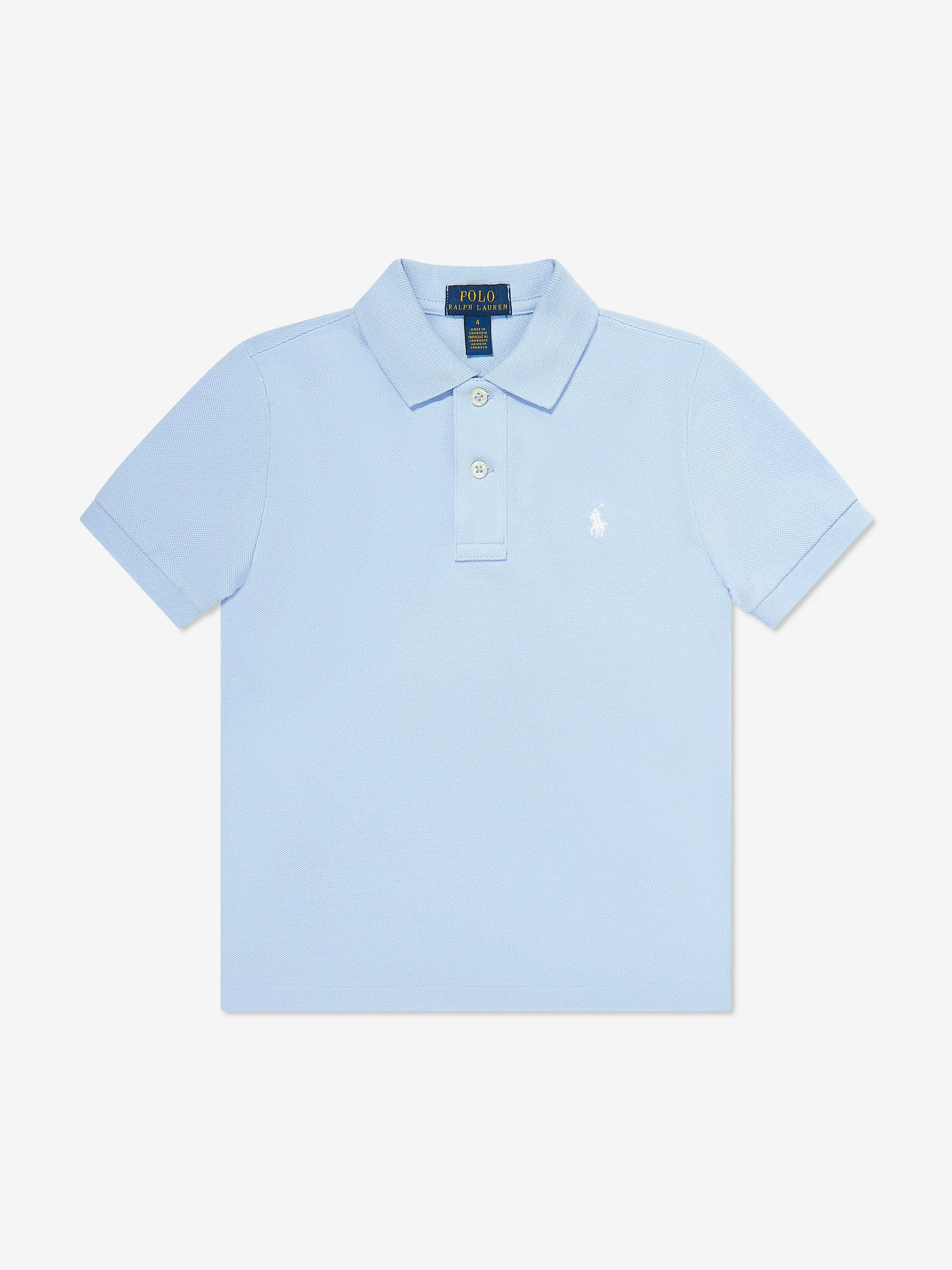 Ralph Lauren Boys Logo Polo Shirt in Blue