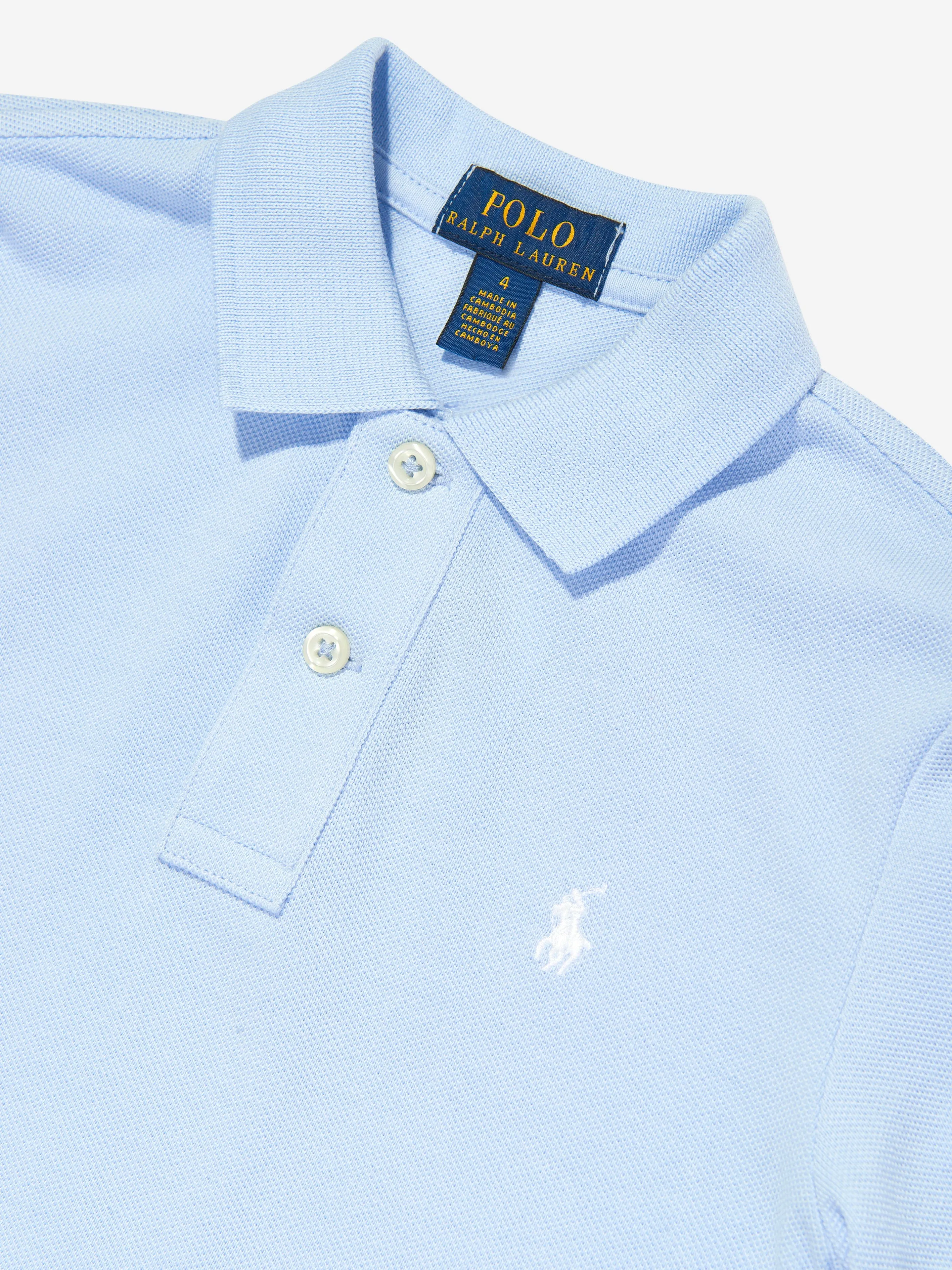 Ralph Lauren Boys Logo Polo Shirt in Blue