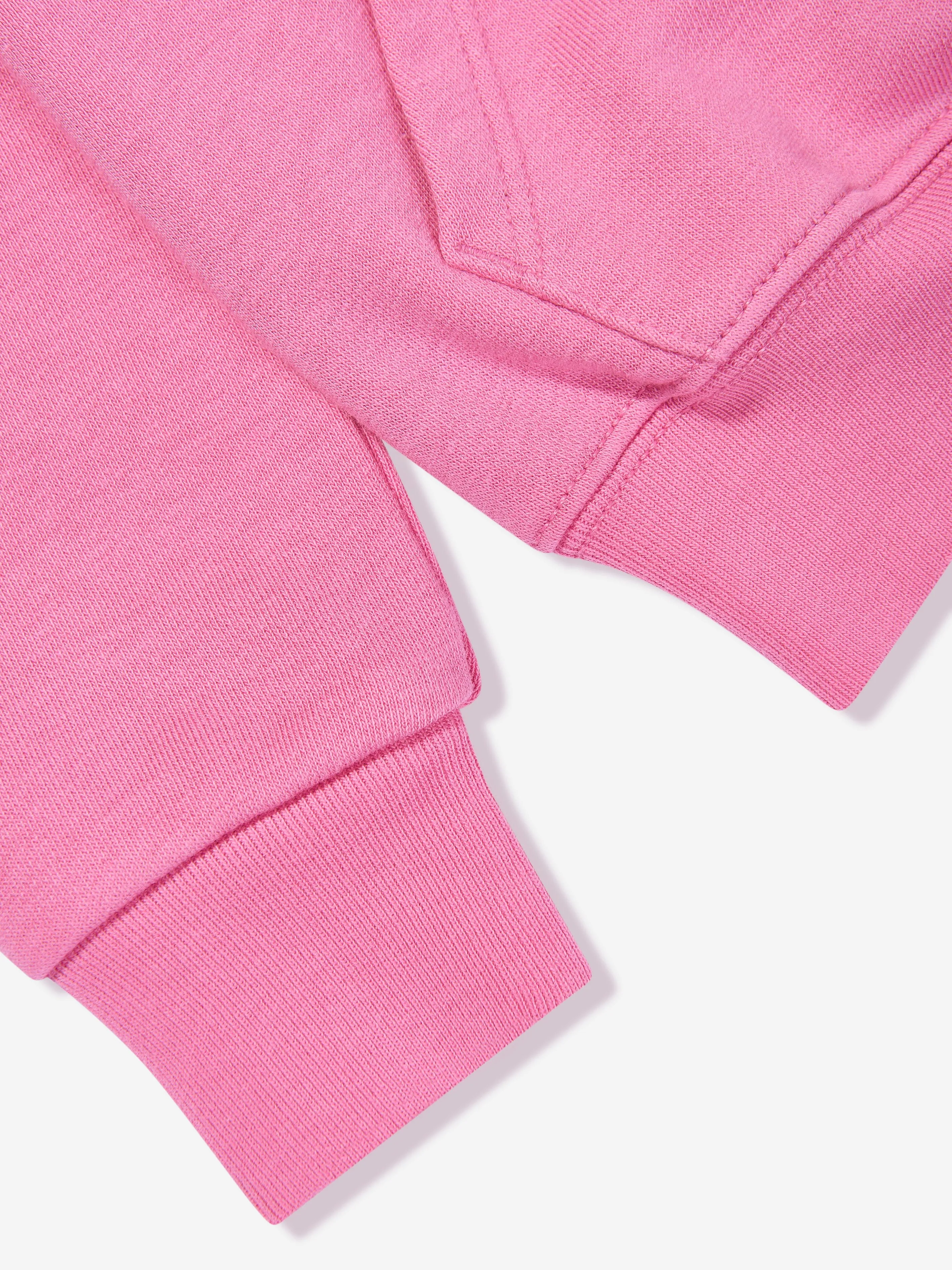 Ralph Lauren Girls Logo Hoodie in Pink