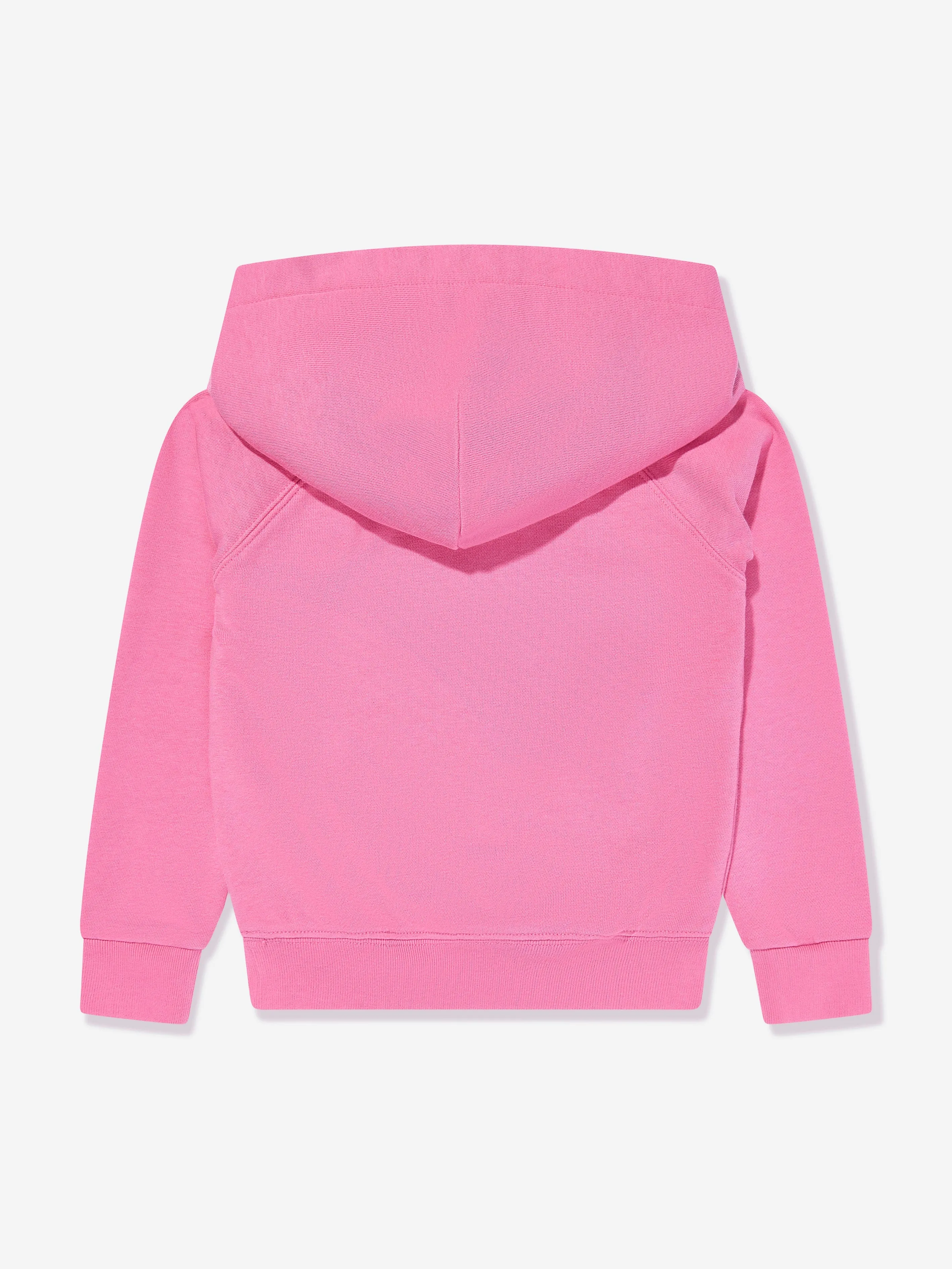 Ralph Lauren Girls Logo Hoodie in Pink