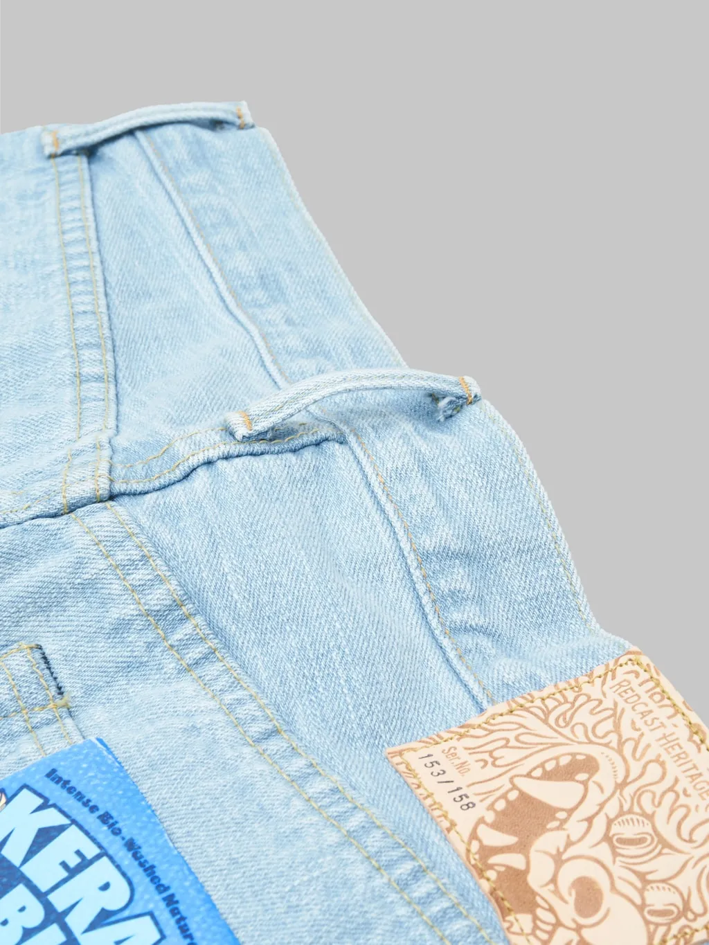 Redcast Heritage x ONI Denim Kerama Blue 15oz Intense Bio-Washed Natural Indigo Jeans