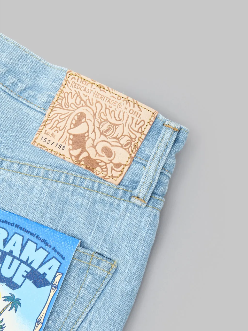 Redcast Heritage x ONI Denim Kerama Blue 15oz Intense Bio-Washed Natural Indigo Jeans