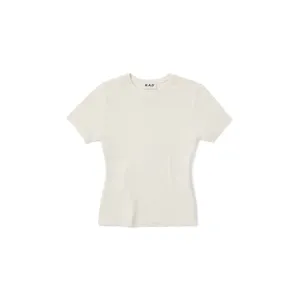 RIB TEE OFF WHITE