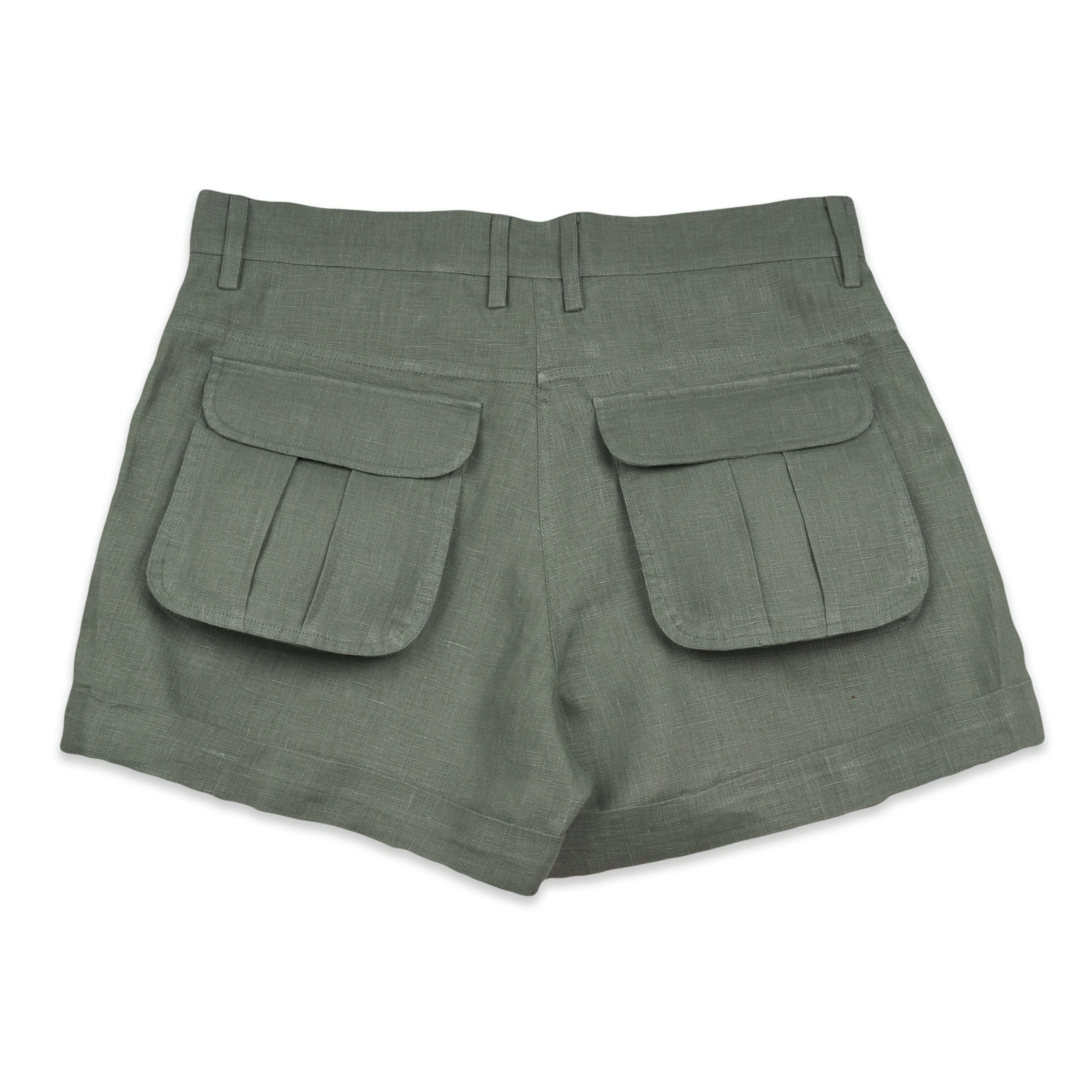 RIVER SHORTS - Linen | Light Olive Green