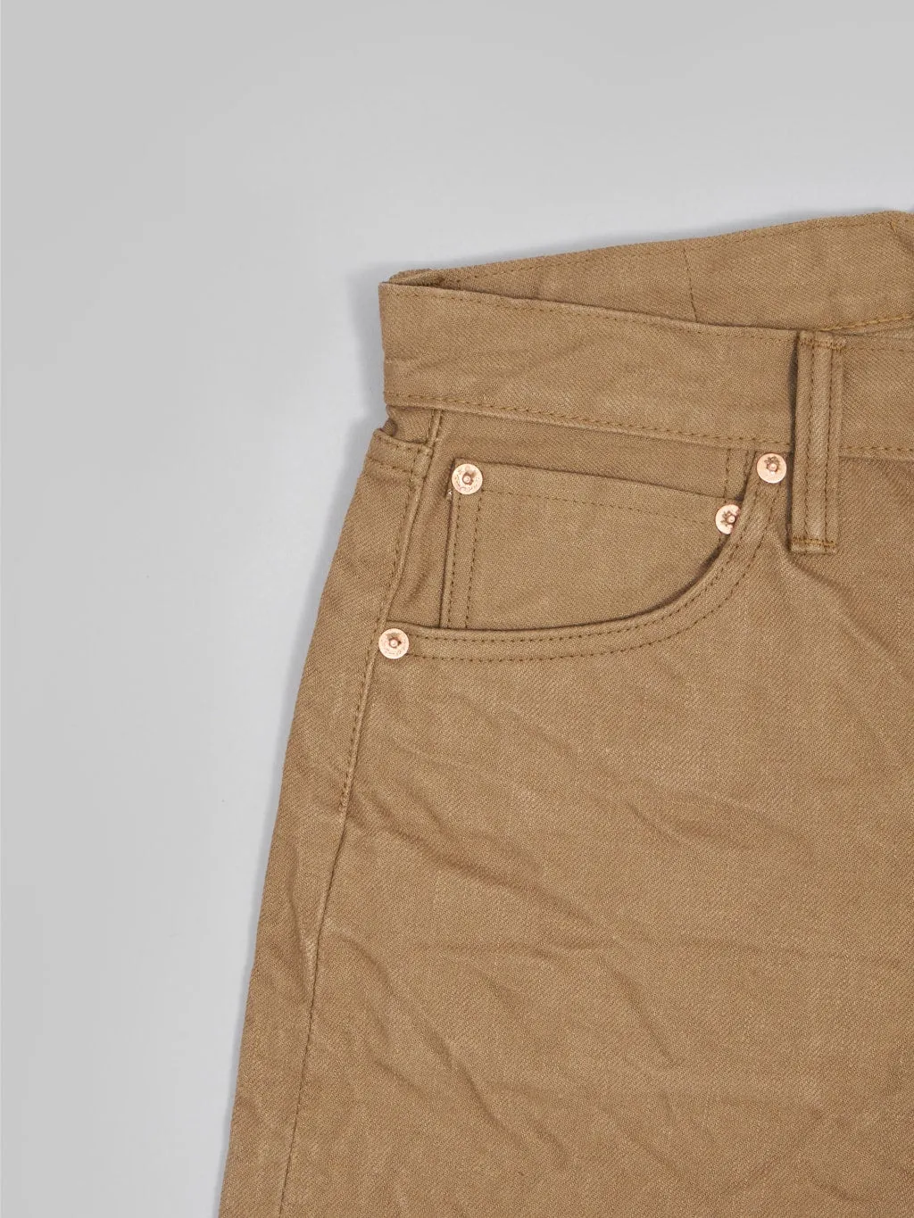 Samurai Jeans S310SPⅡ 15oz Selvedge Chino Shorts Khaki
