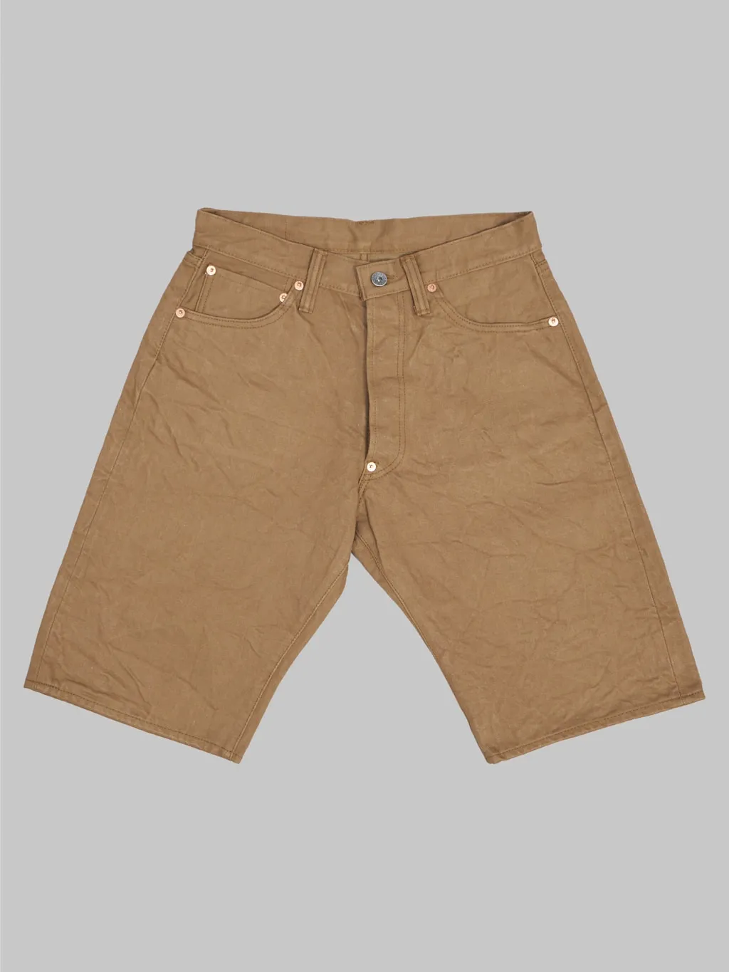 Samurai Jeans S310SPⅡ 15oz Selvedge Chino Shorts Khaki