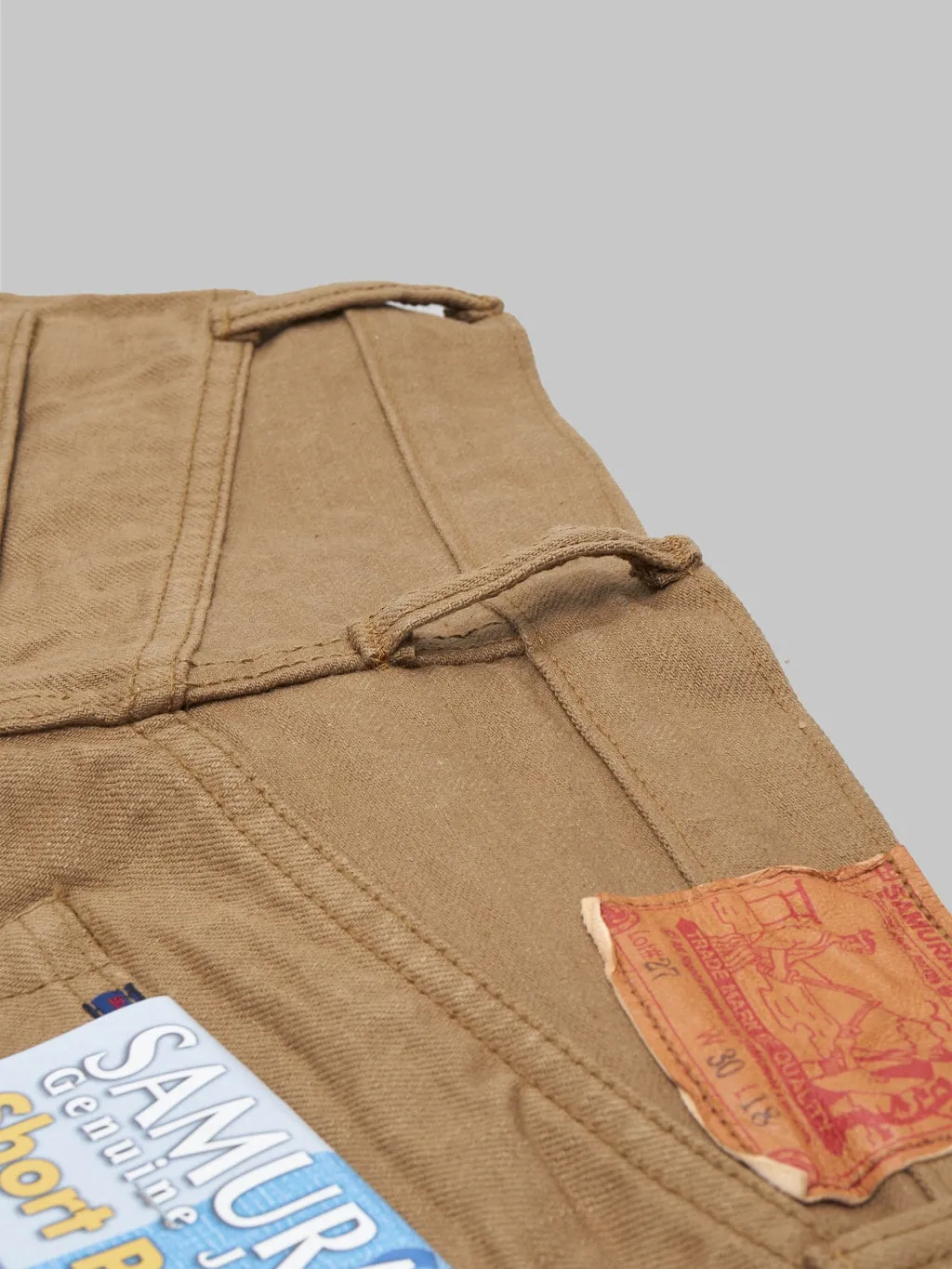 Samurai Jeans S310SPⅡ 15oz Selvedge Chino Shorts Khaki