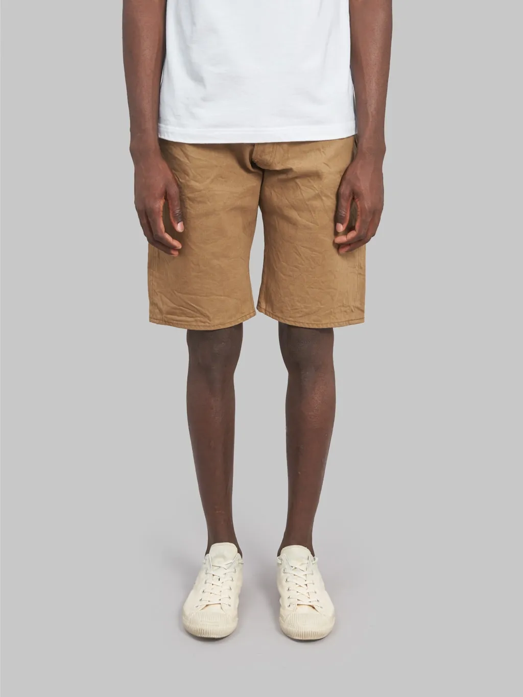 Samurai Jeans S310SPⅡ 15oz Selvedge Chino Shorts Khaki