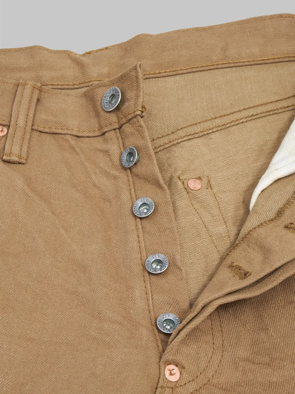 Samurai Jeans S310SPⅡ 15oz Selvedge Chino Shorts Khaki