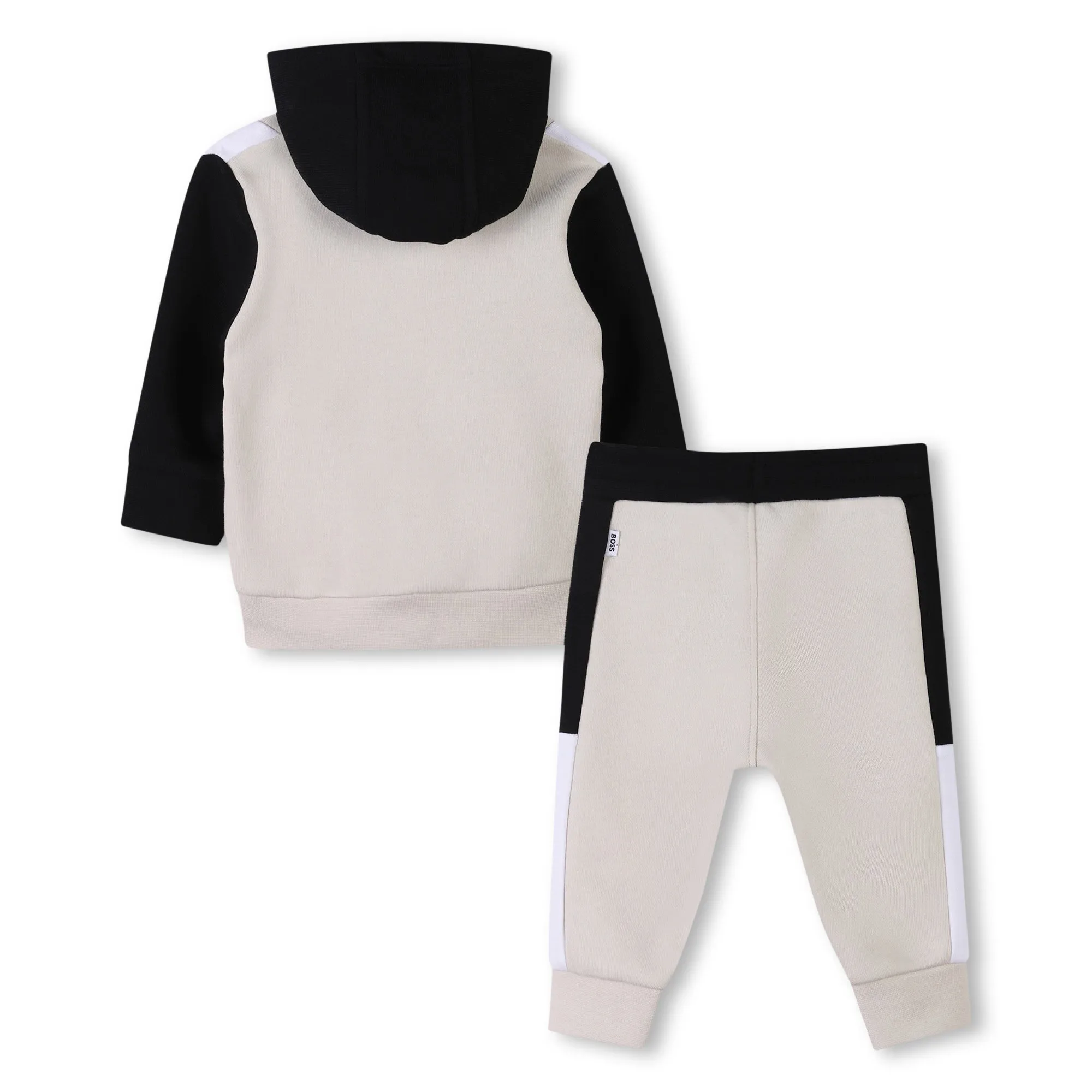 Sand Colorblock Jacket & Trousers Set