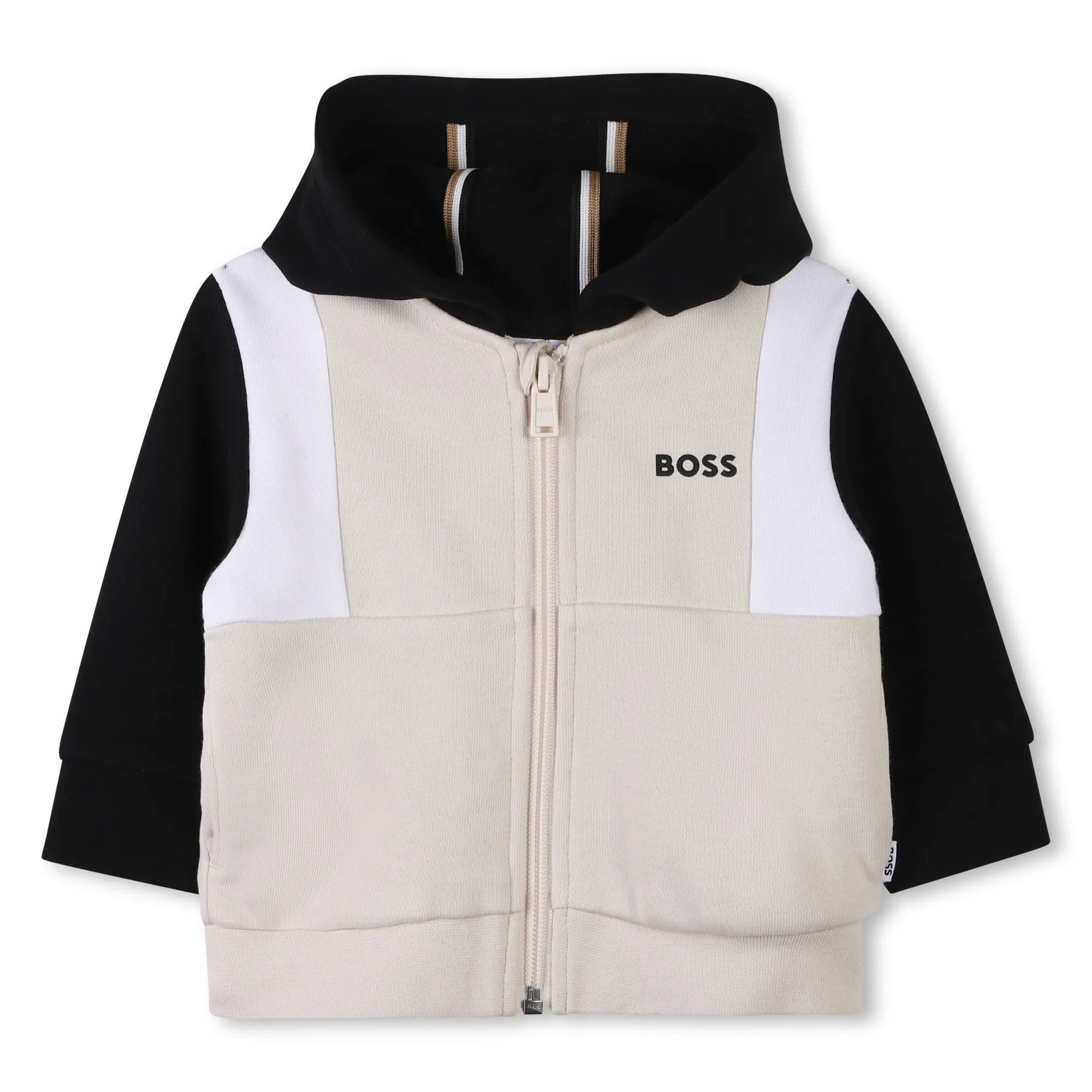 Sand Colorblock Jacket & Trousers Set