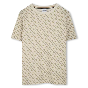 Sand Pattern Logo T-Shirt