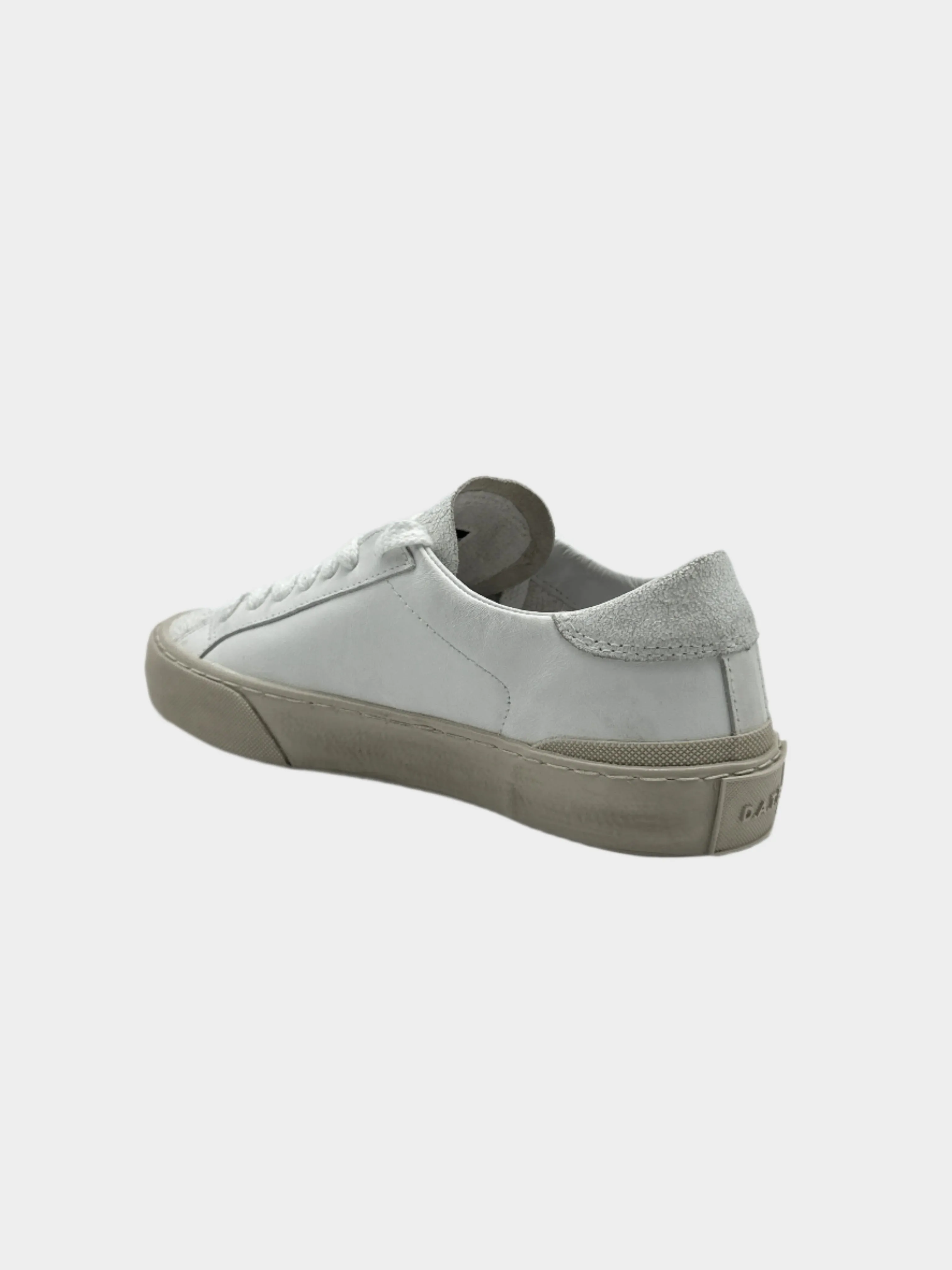 Sneakers Hill Low Used White In Pelle Bianca