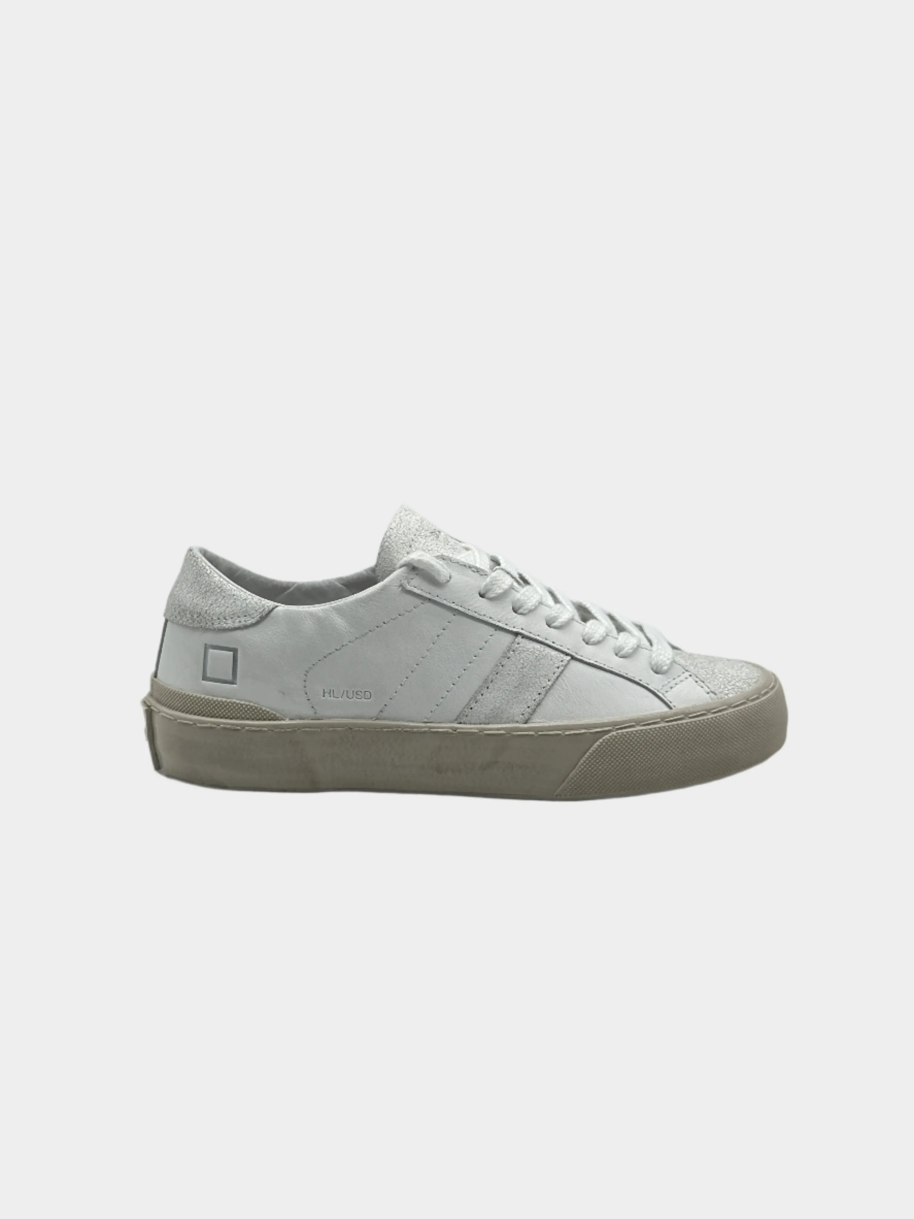 Sneakers Hill Low Used White In Pelle Bianca