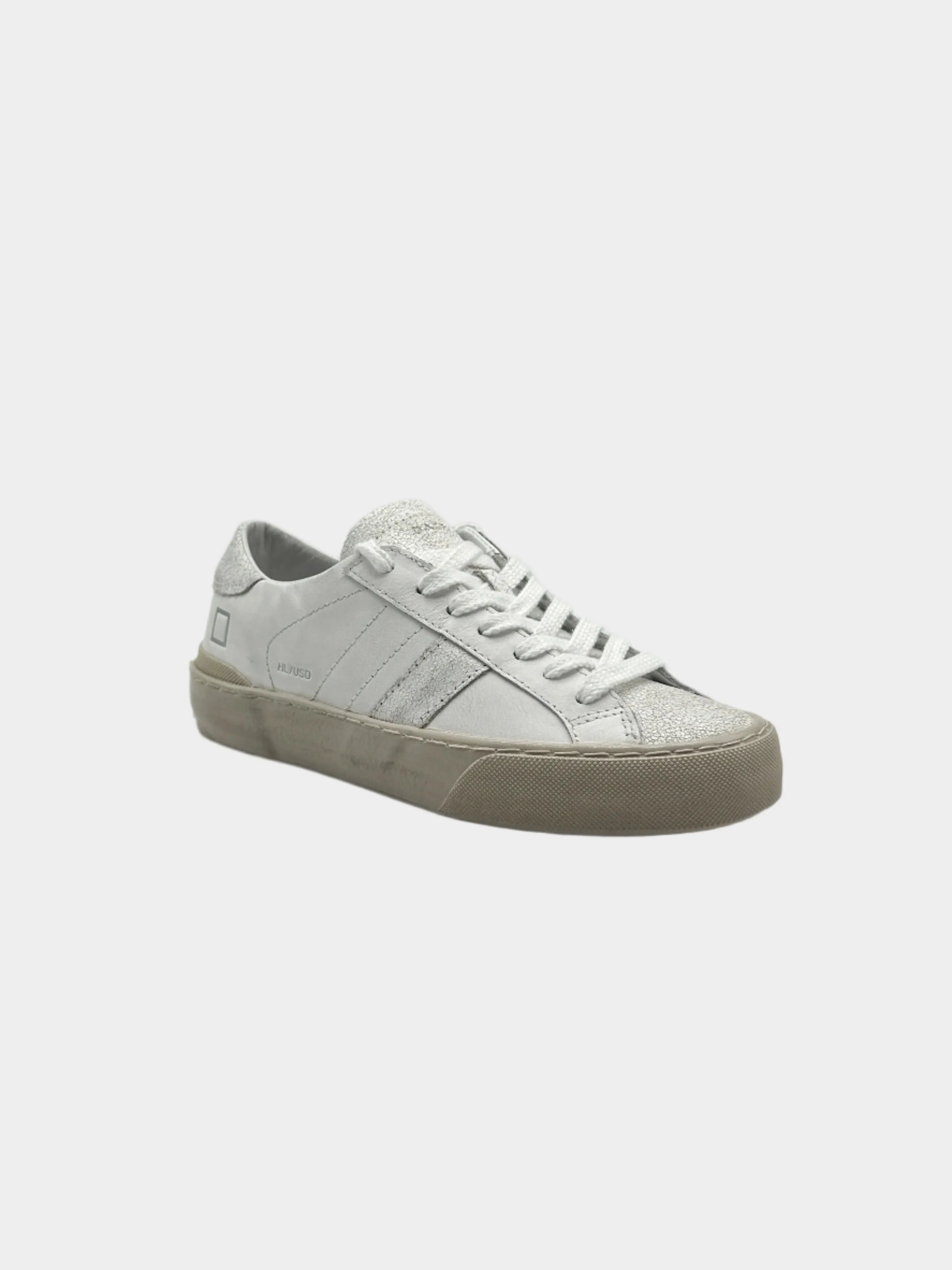 Sneakers Hill Low Used White In Pelle Bianca