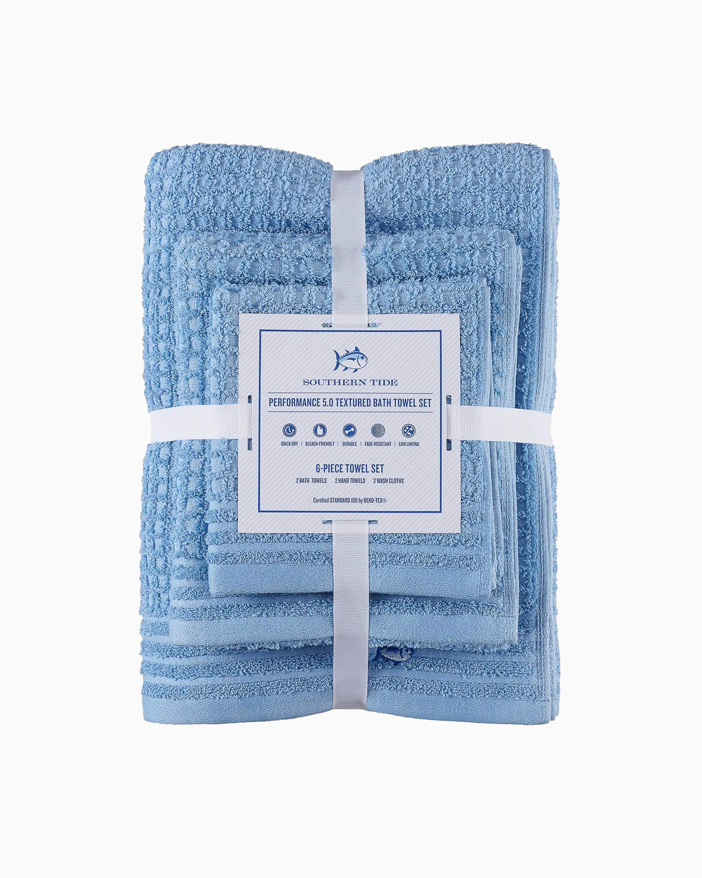 Southern Tide 6-Pack Waffle Towel Set
