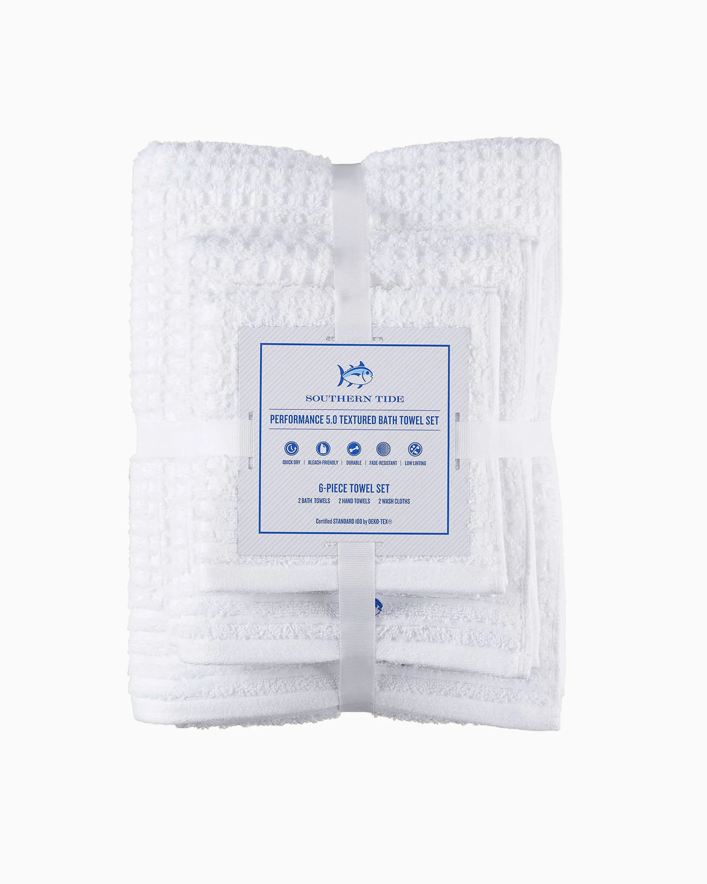 Southern Tide 6-Pack Waffle Towel Set