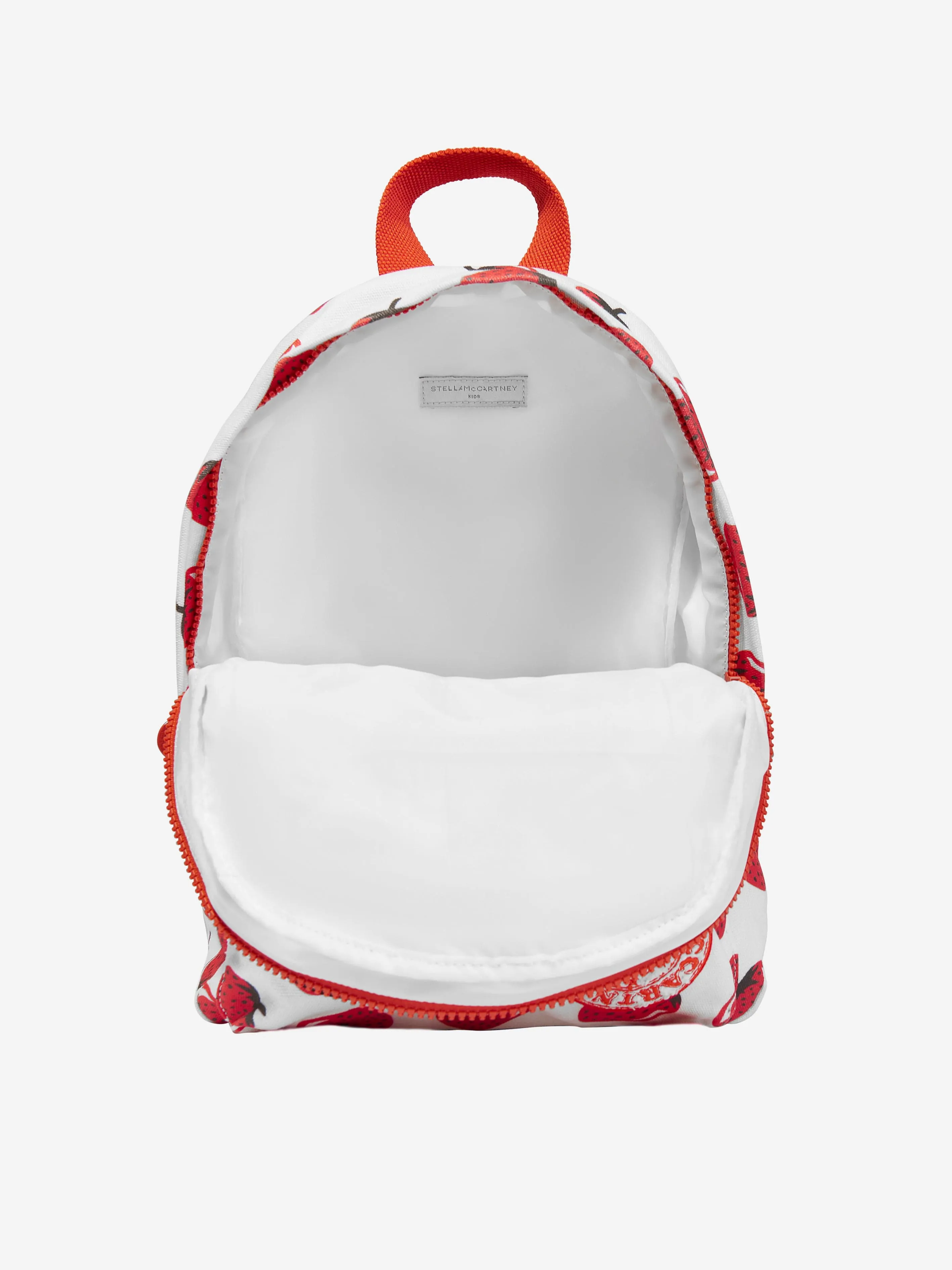 Stella McCartney Girls Strawberry Backpack in Red (32cm)