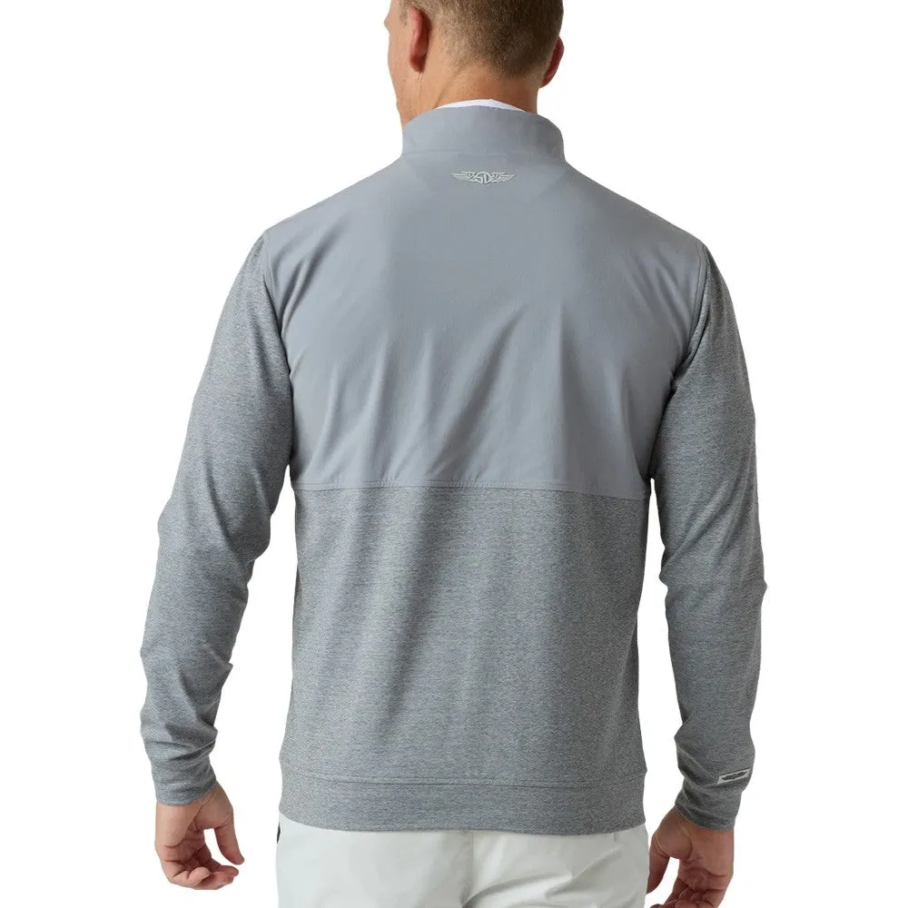 Straight Down Harding Hybrid Quarter Zip Golf Pullover Storm - FW24 Men