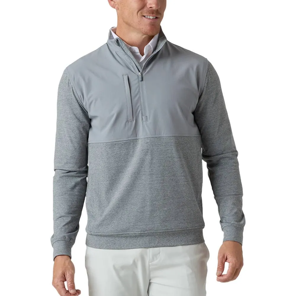 Straight Down Harding Hybrid Quarter Zip Golf Pullover Storm - FW24 Men