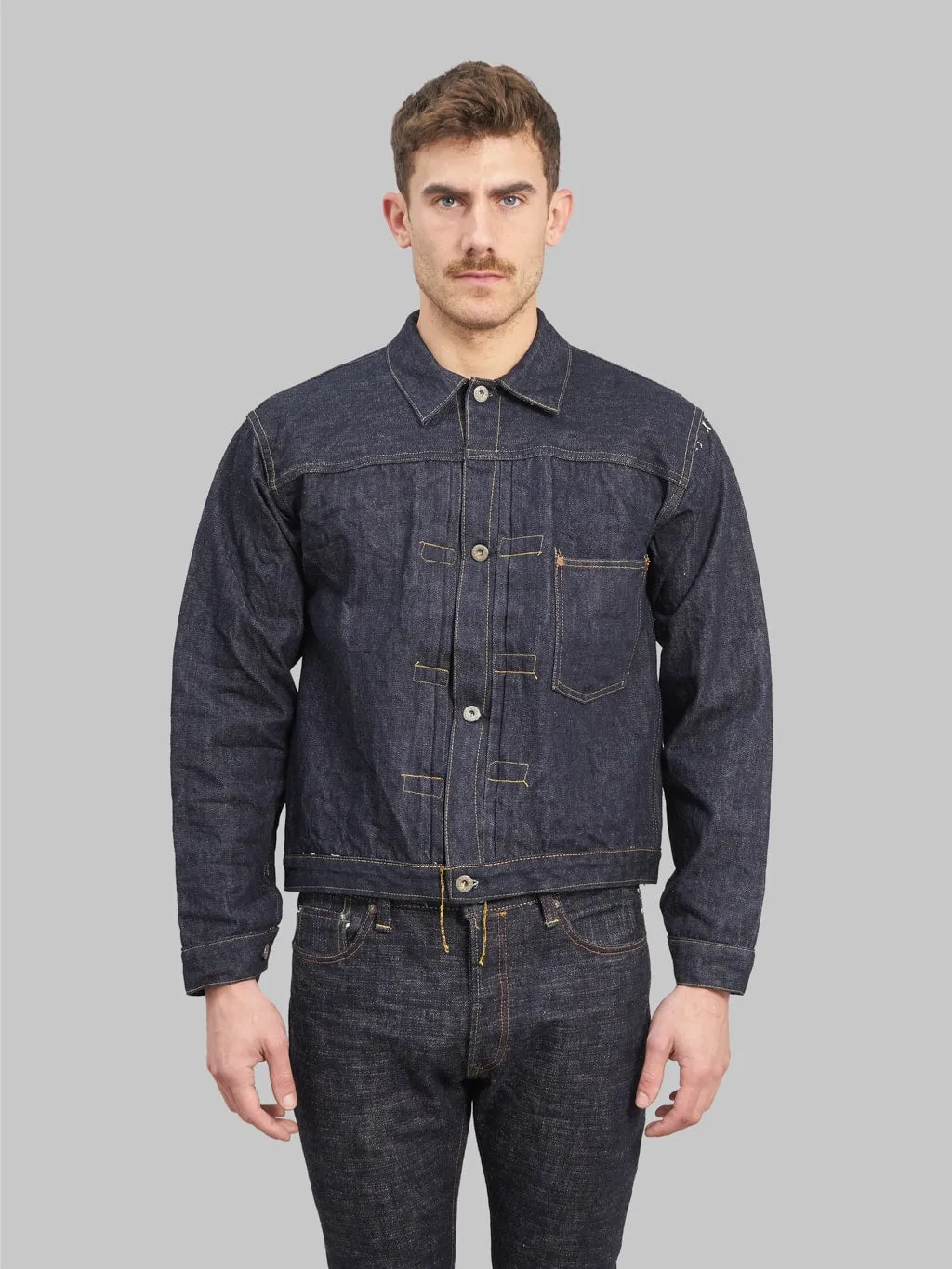 Sugar Cane 1943 Super Denim Collectibles #08 13.5oz Blue Denim Blouse