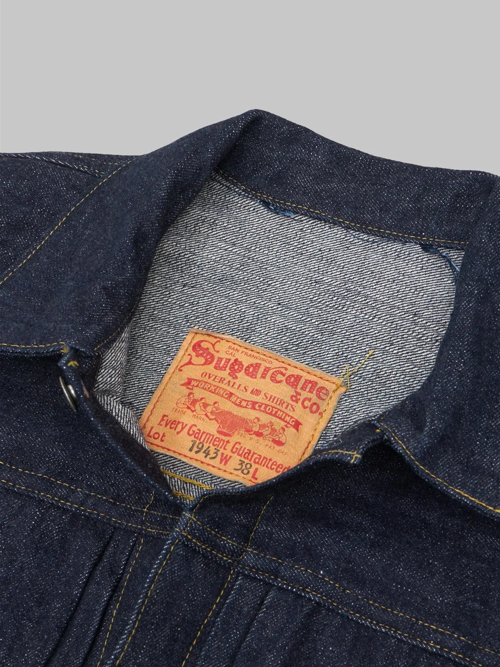 Sugar Cane 1943 Super Denim Collectibles #08 13.5oz Blue Denim Blouse