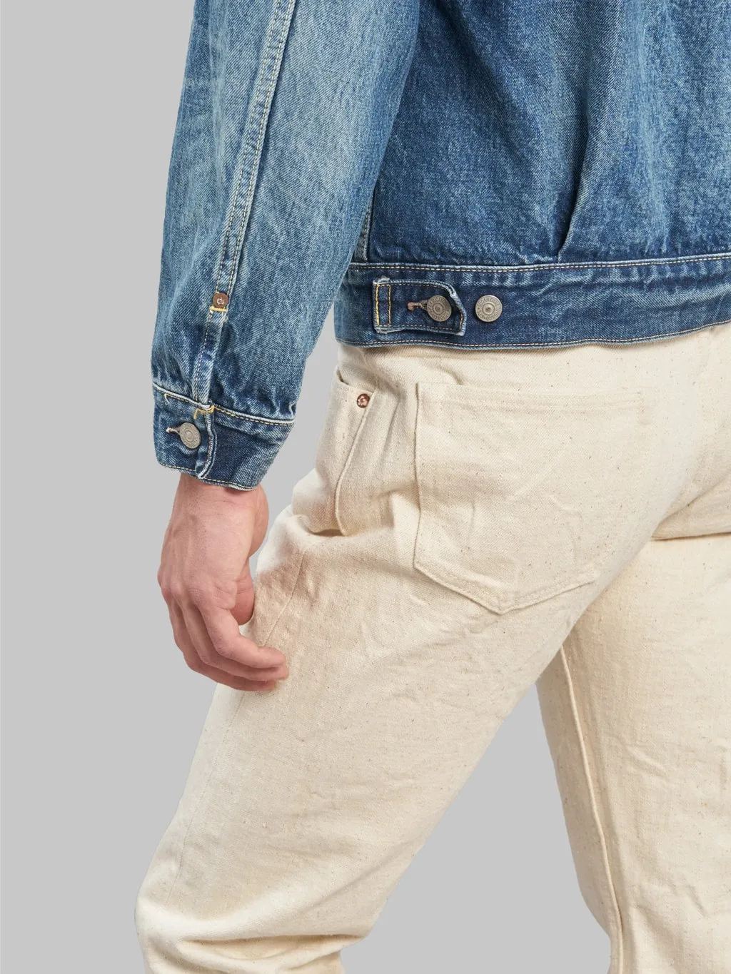 Sugar Cane 1953 Type II Denim Jacket Aged Model