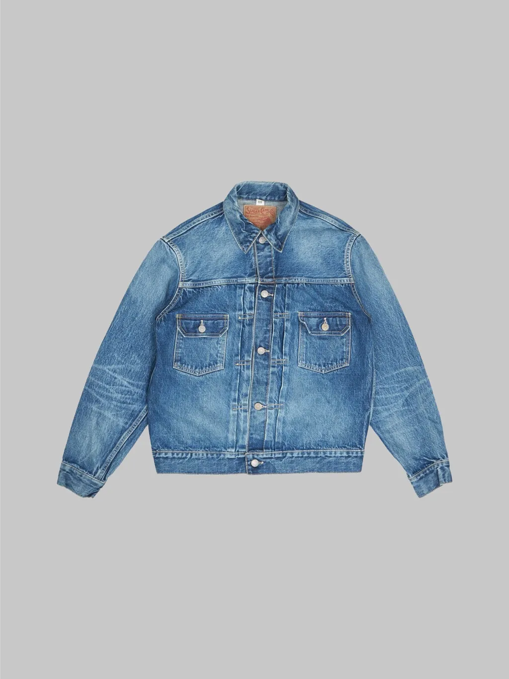 Sugar Cane 1953 Type II Denim Jacket Aged Model