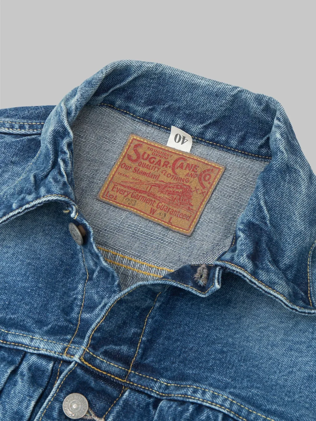 Sugar Cane 1953 Type II Denim Jacket Aged Model