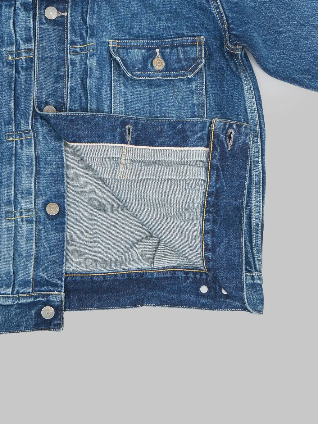 Sugar Cane 1953 Type II Denim Jacket Aged Model