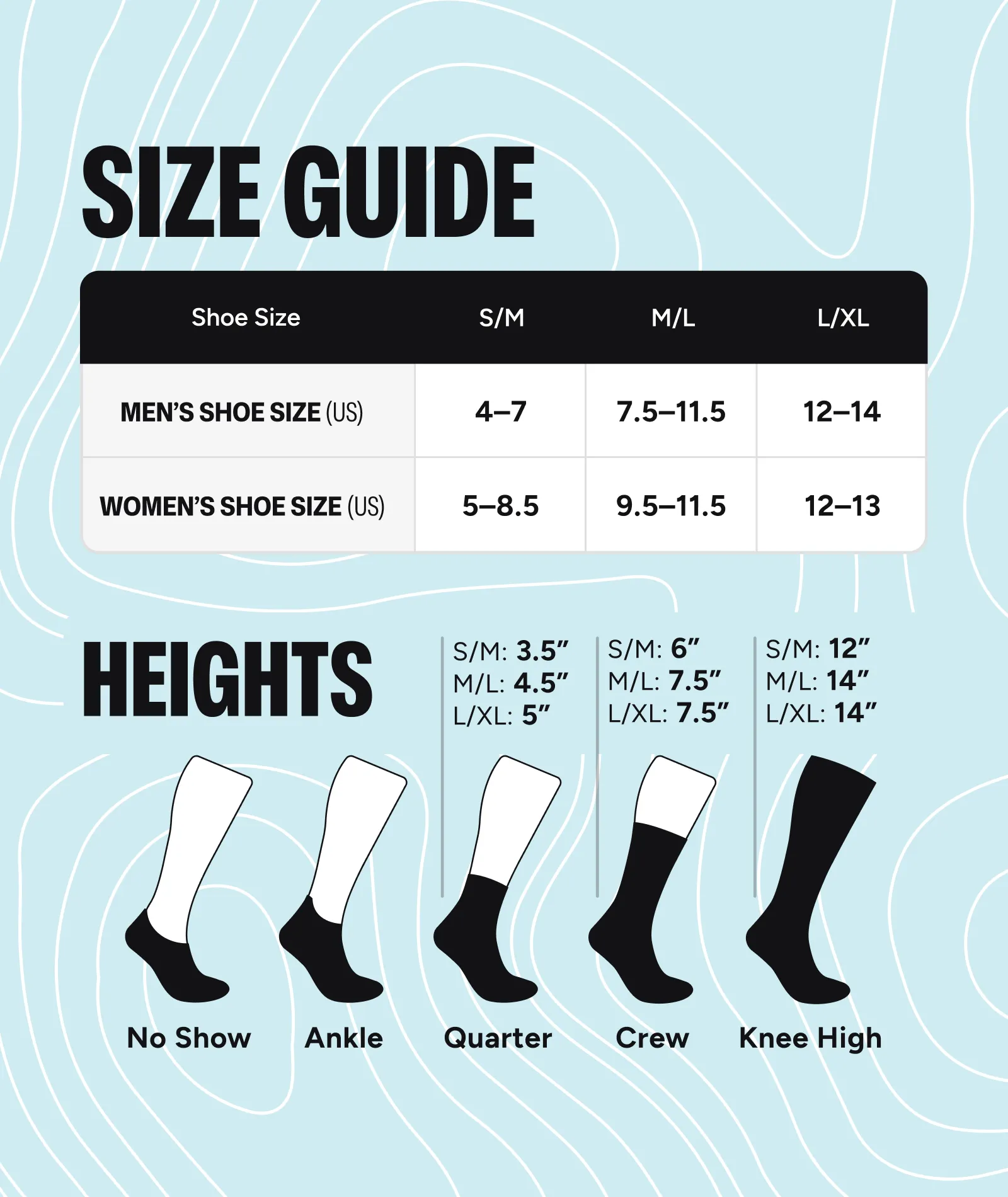 Take A Hike Knee High Compression Socks