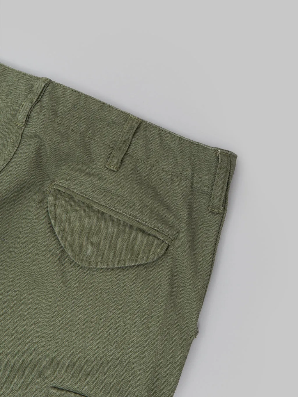 Tanuki Herringbone M-65 Pants Army Green