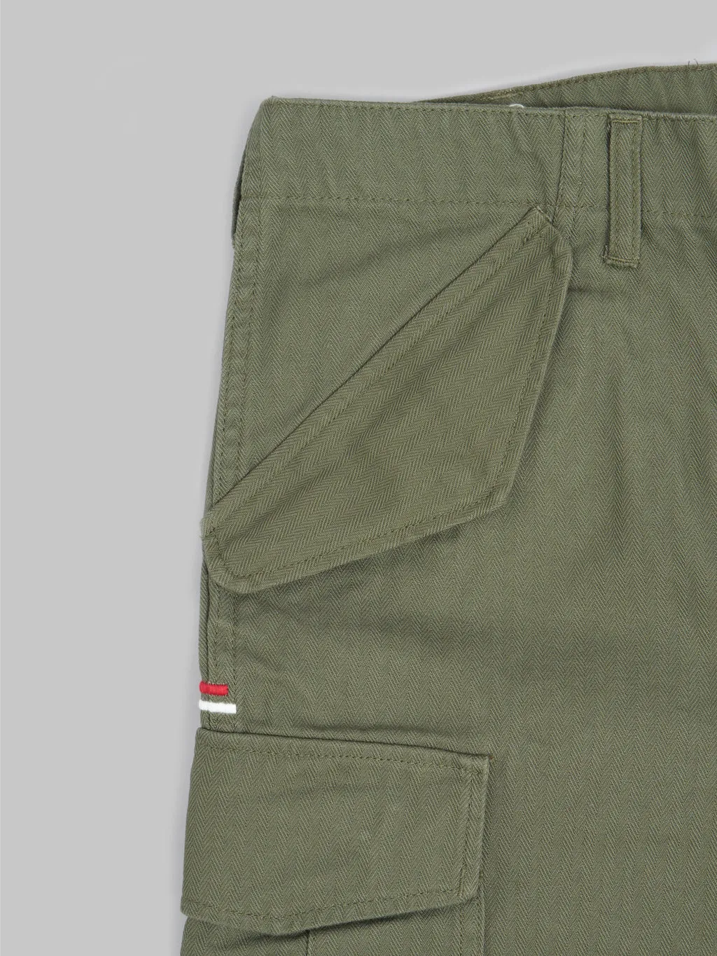 Tanuki Herringbone M-65 Pants Army Green