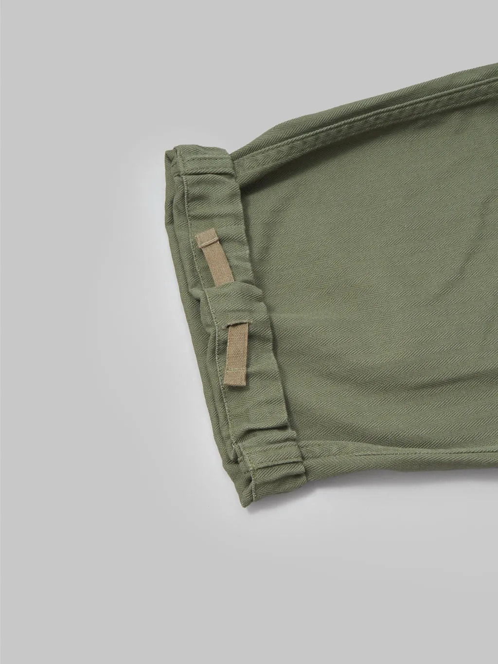 Tanuki Herringbone M-65 Pants Army Green
