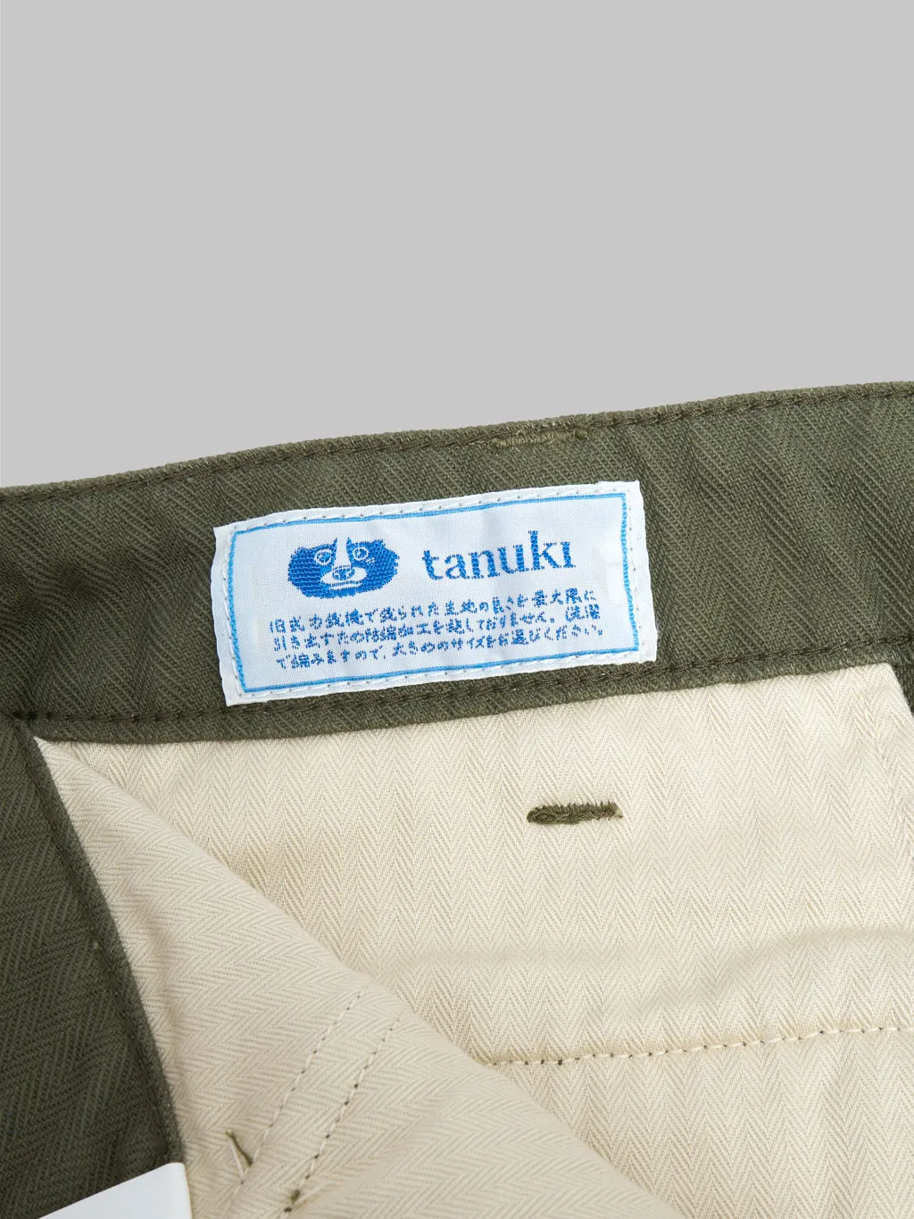 Tanuki Herringbone M-65 Pants Army Green