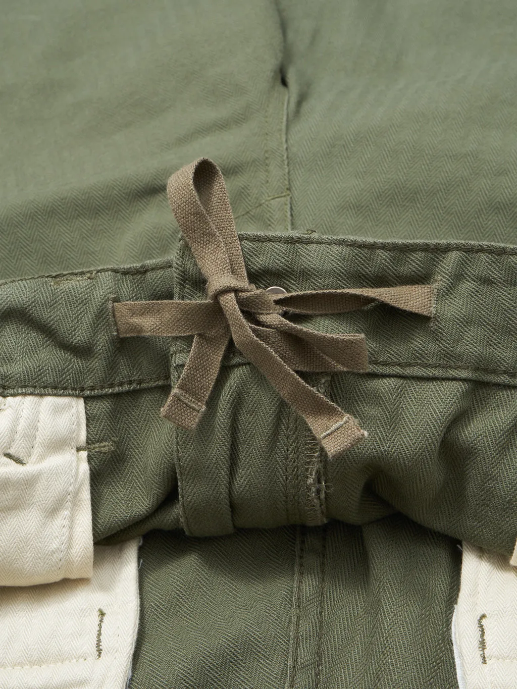 Tanuki Herringbone M-65 Pants Army Green