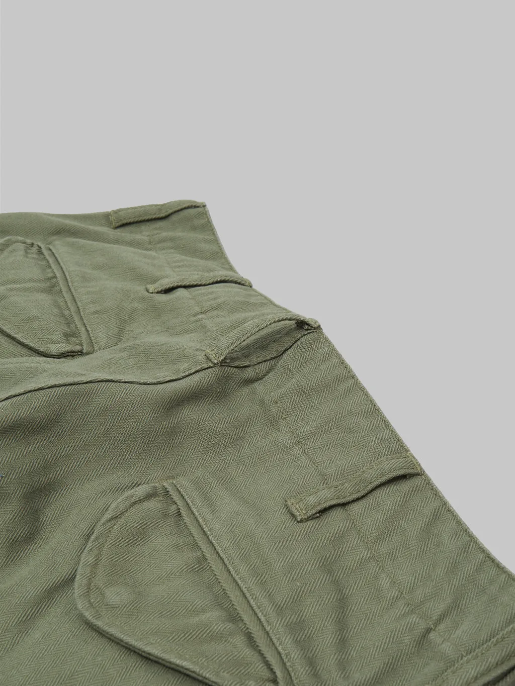 Tanuki Herringbone M-65 Pants Army Green