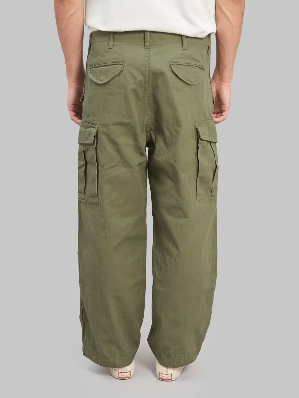 Tanuki Herringbone M-65 Pants Army Green