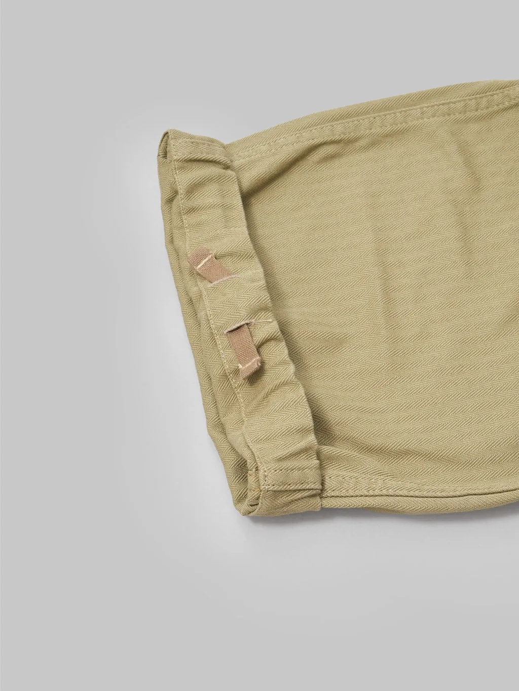 Tanuki Herringbone M-65 Pants Khaki Beige