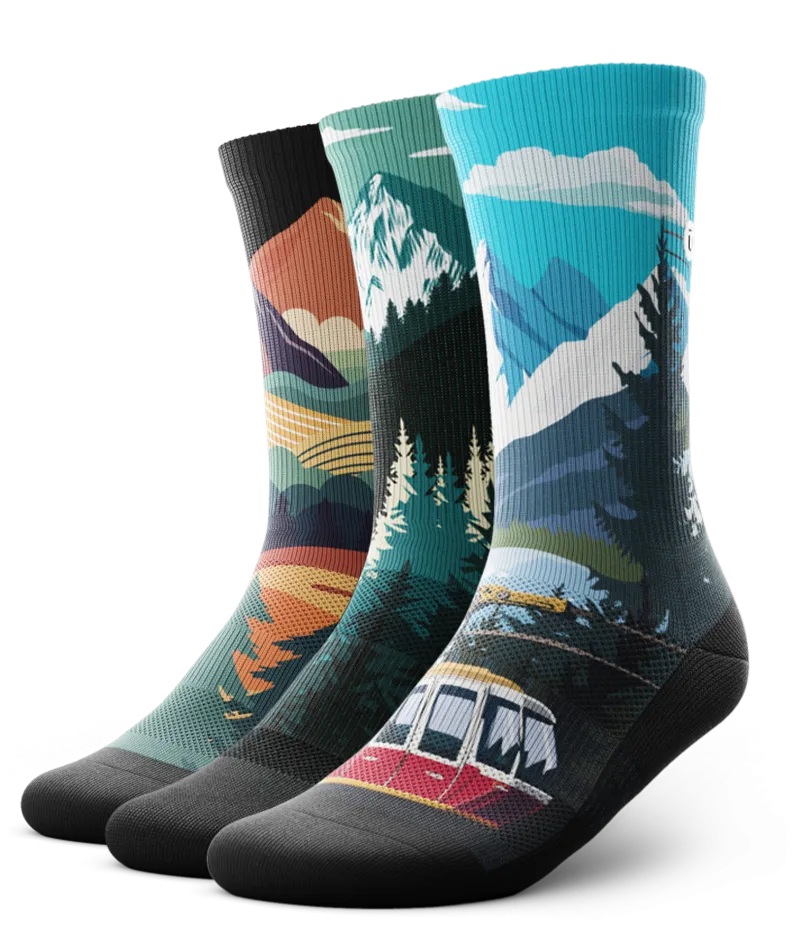 Traverse Crew Socks 3-Pack