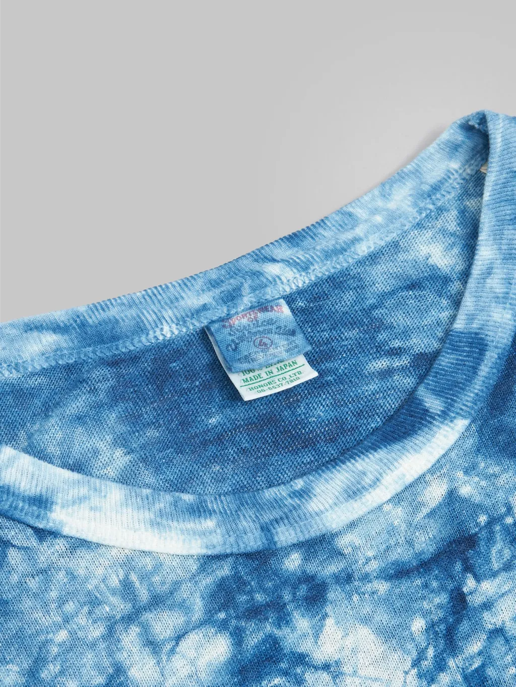 UES Natural Indigo Hand-Dyed Murakumo T-Shirt