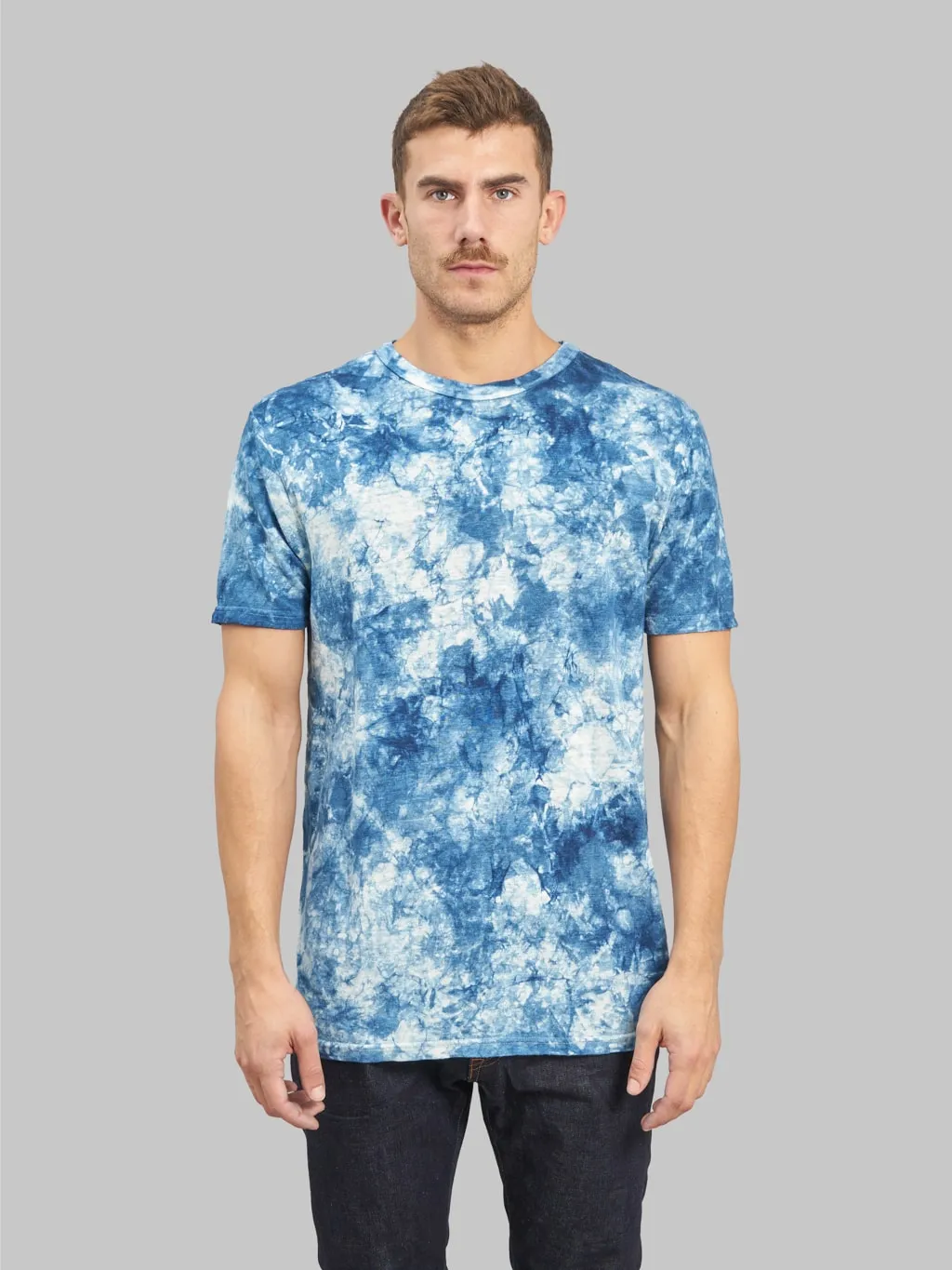 UES Natural Indigo Hand-Dyed Murakumo T-Shirt