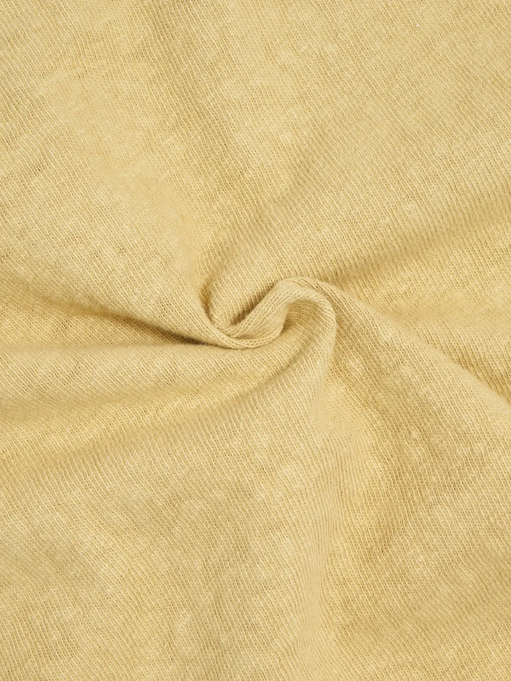 UES No.8 Slub Nep Short Sleeve T-Shirt Light Yellow